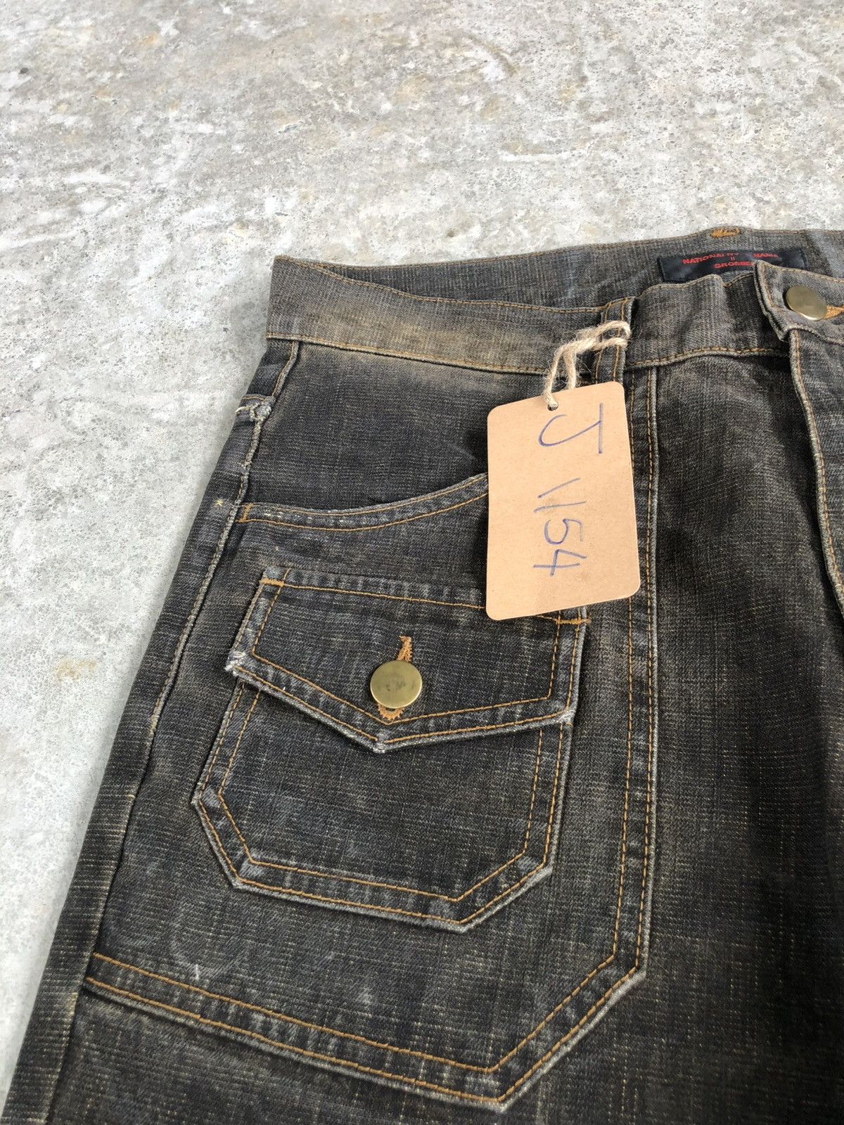 If Six Was Nine × Japanese Brand Japanese Crosbec Flared Jeans Distressed Denim Size US 30 / EU 46 - 14 Thumbnail