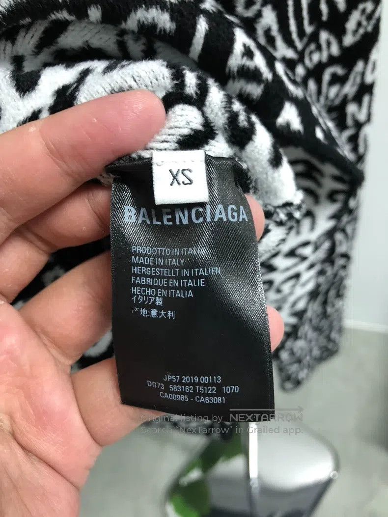 Balenciaga Balenciaga Logo embroidered high-neck long-sleeved knitted Size XS / US 0-2 / IT 36-38 - 4 Thumbnail