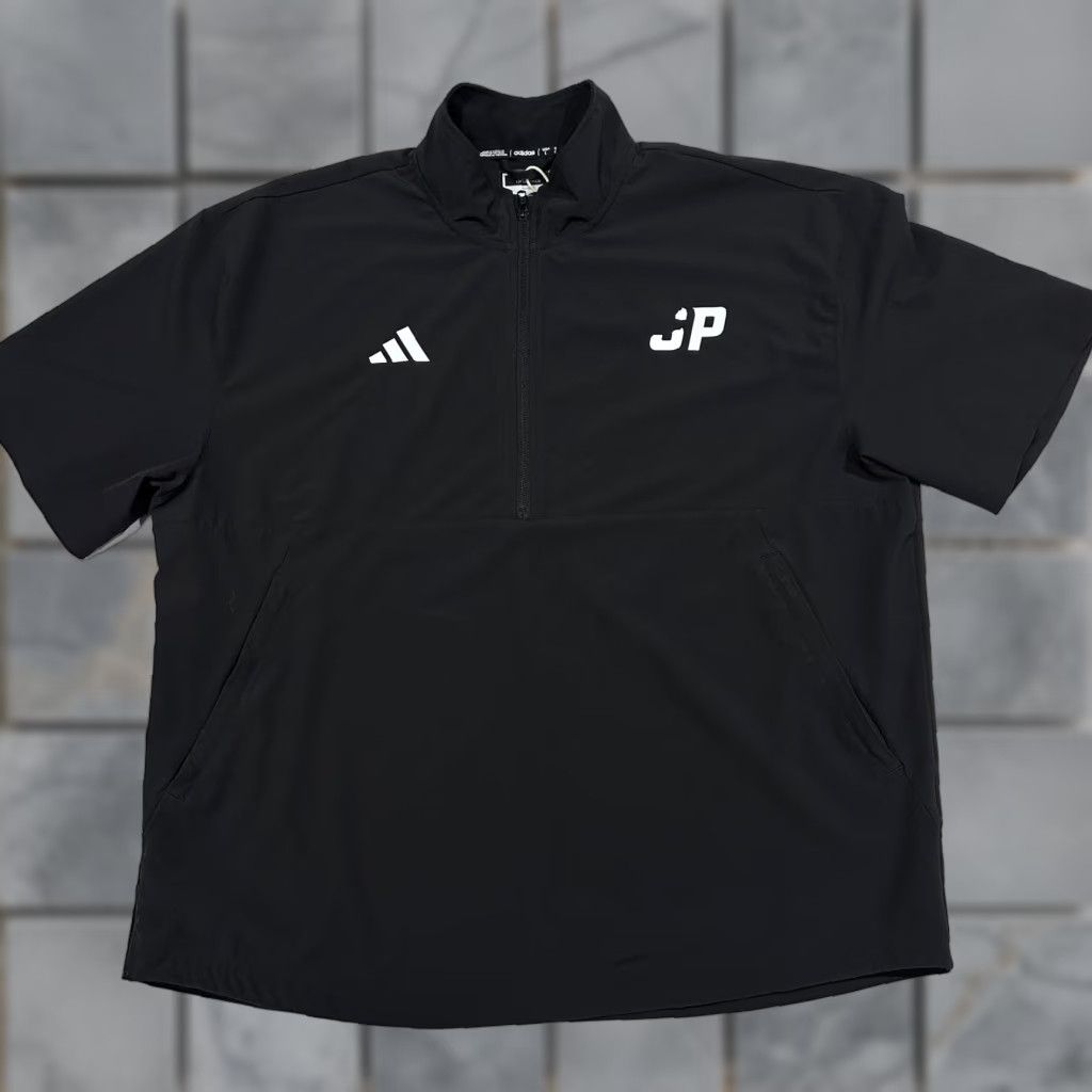 Adidas Adidas Pullover Mens L Black 1/4 Zip Pockets Collared Golf Outdoor Shirt Size US L / EU 52-54 / 3 - 1 Thumbnail