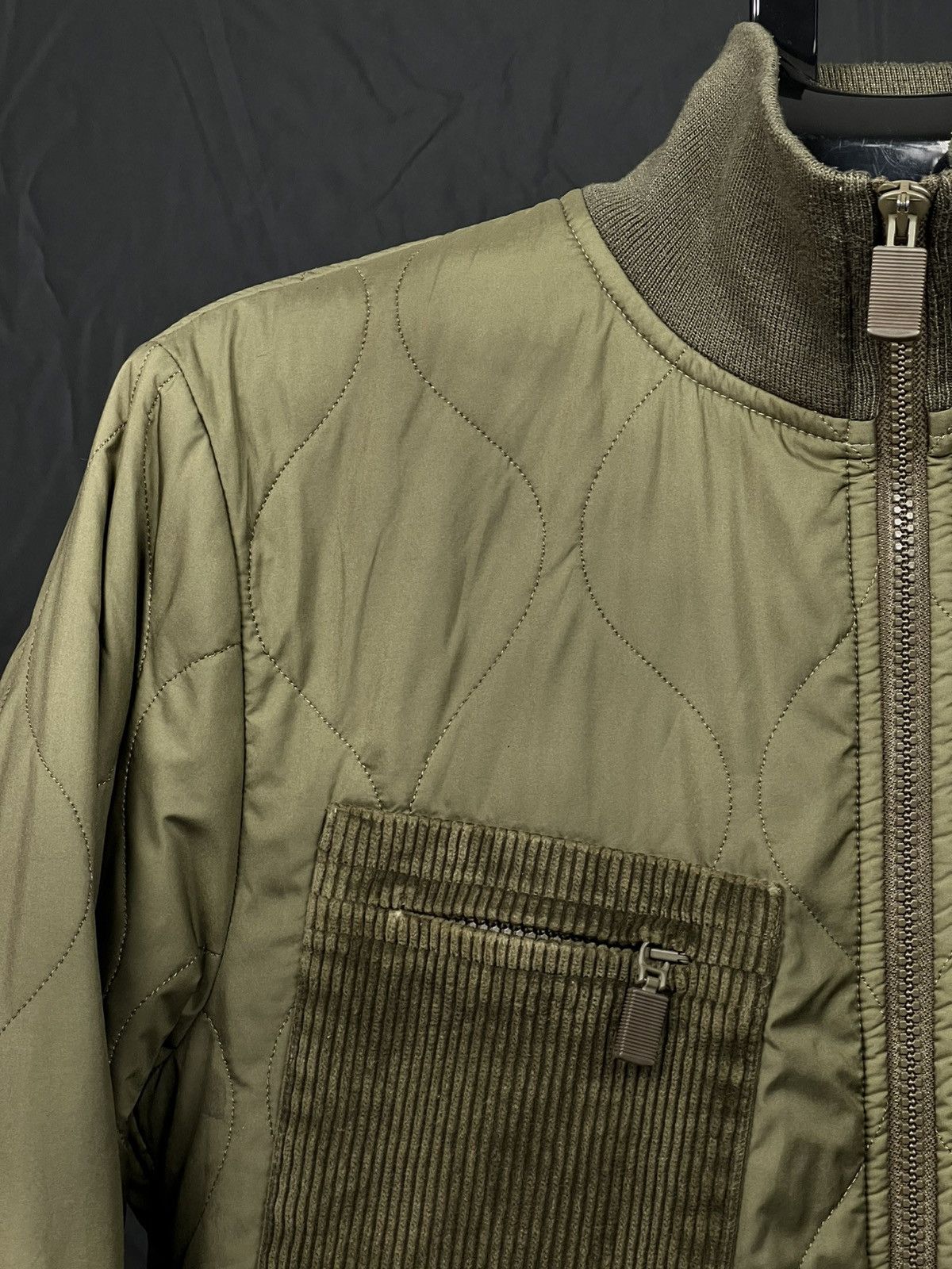 Aspesi Aspesi Men’s Nylon Quilted Jacket Olive Thermore Insulated Size US S / EU 44-46 / 1 - 3 Thumbnail