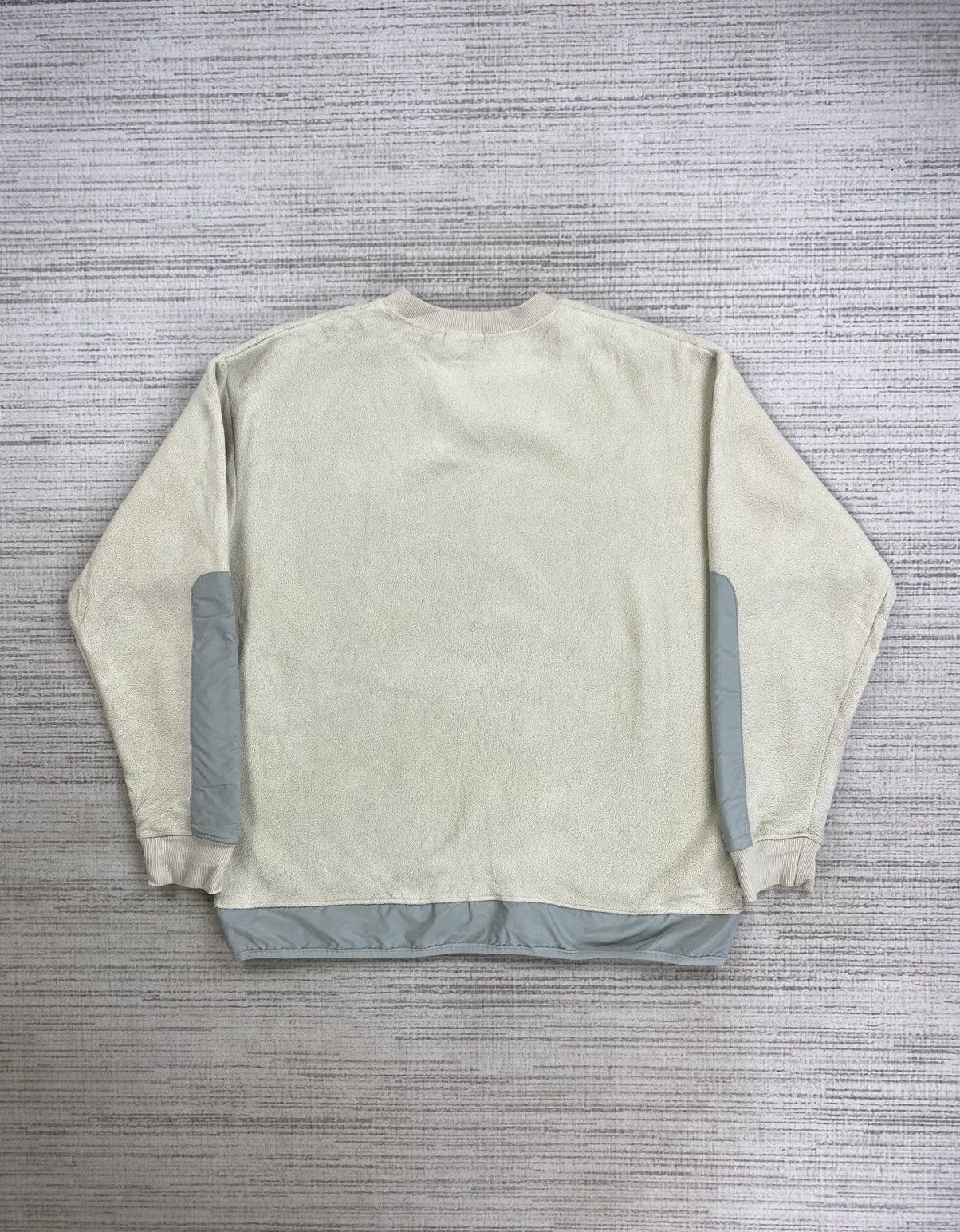 Japanese Brand × Vintage Vintage Craft Fleece Sweatshirt with Pale Gray Nylon Panels Size US L / EU 52-54 / 3 - 2 Thumbnail