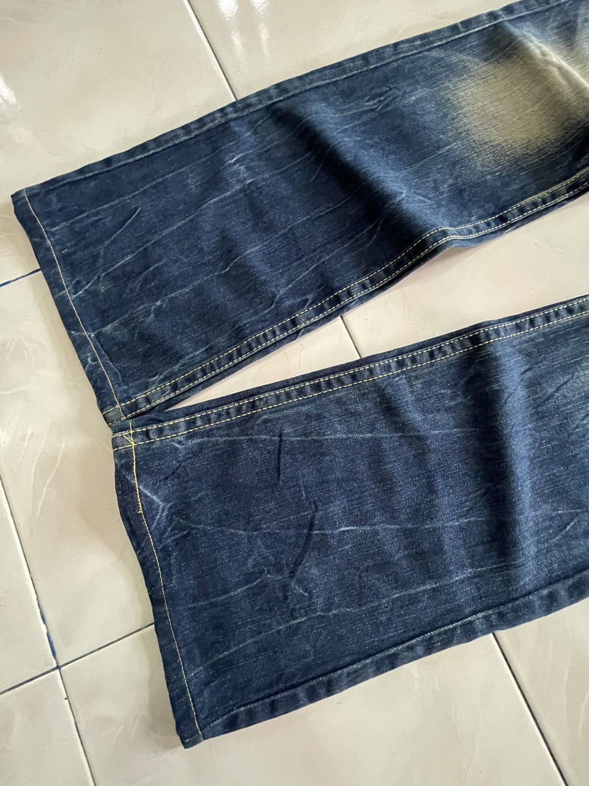 GOSTAR DE FUGA × Hysteric Glamour × Japanese Brand Red Pepper Japan Embellished Embroidered Flare Jeans Size US 29 - 5 Thumbnail