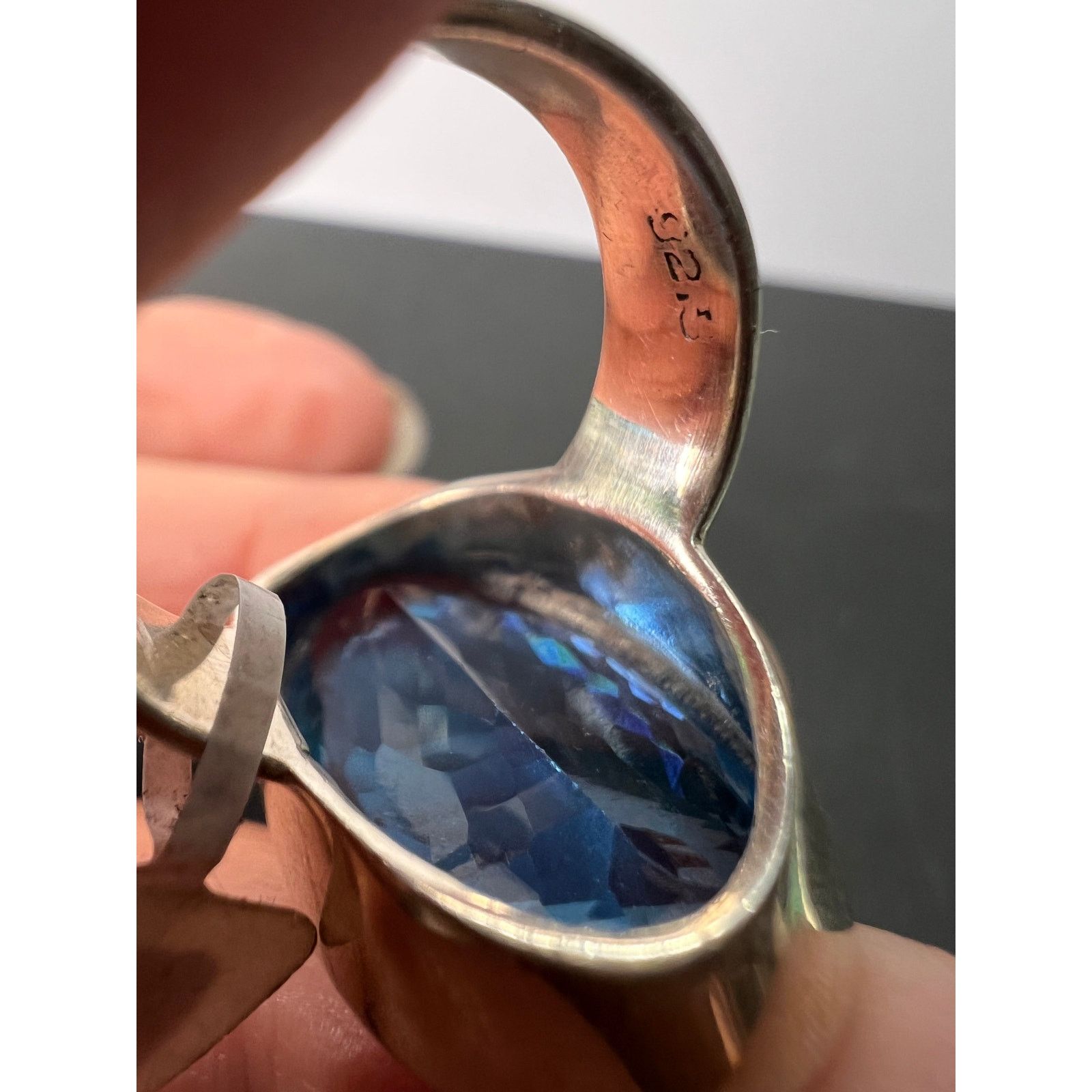 Other NEW Swiss Blue Topaz sterling silver ring size 7 Size ONE SIZE - 5 Thumbnail