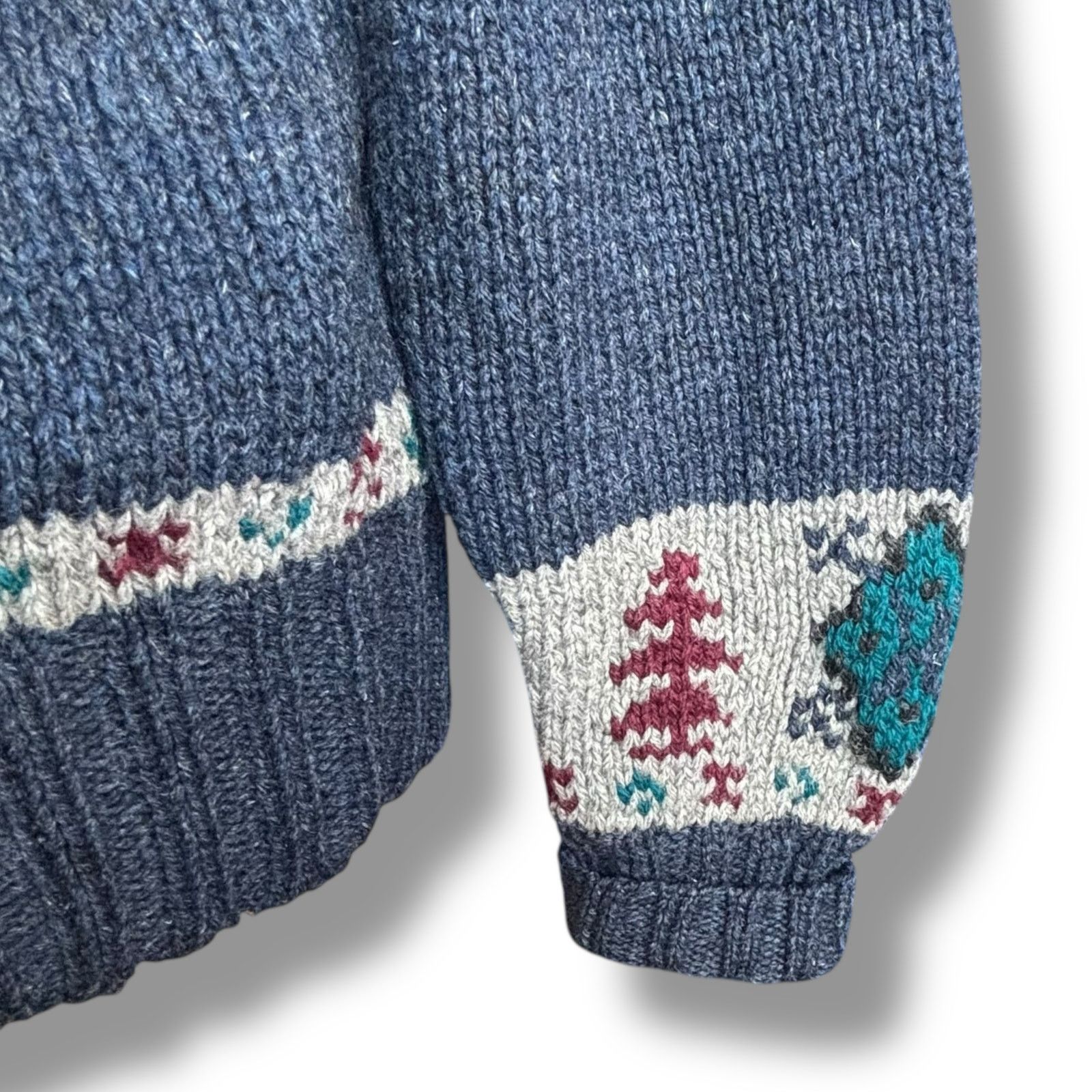 Polo Ralph Lauren Vintage 90s Polo Ralph Lauren Blue Wool Ski Sweater Nordic Size US S / EU 44-46 / 1 - 6 Thumbnail