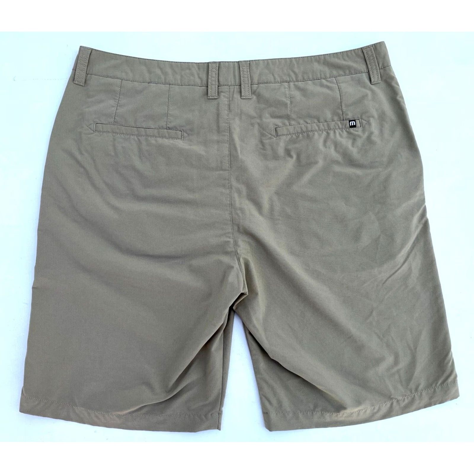 TravisMathew Travis Mathew Men's Chino Shorts 38 Khaki Flat Front 10" Inseam Regular Size Type Regular Waist 38 Way Sports Mens Size US 38 / EU 54 - 2 Thumbnail