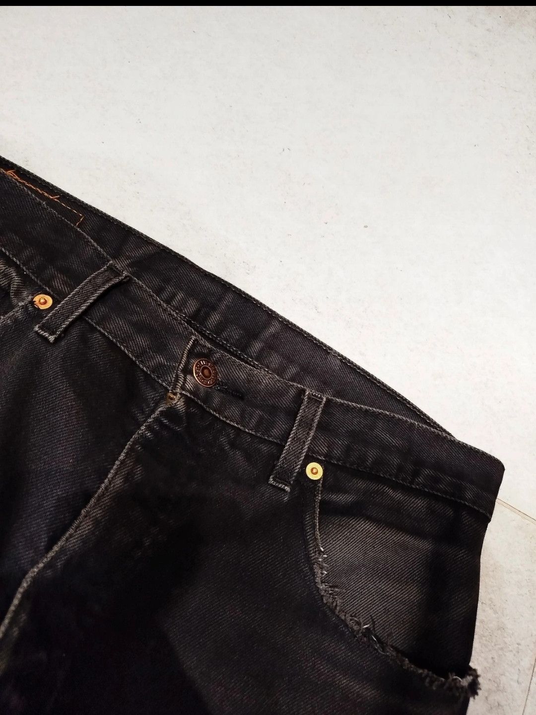Levi's × Levi's Vintage Clothing Vintage black faded Levis 615 orange tag stright jean Size US 33 - 6 Thumbnail