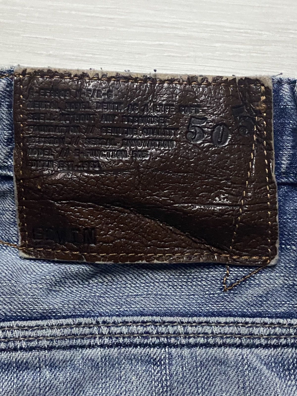 Edwin Edwin E Function Grunge Distressed Twist leg Baggy Jeans Size US 34 / EU 50 - 14 Thumbnail