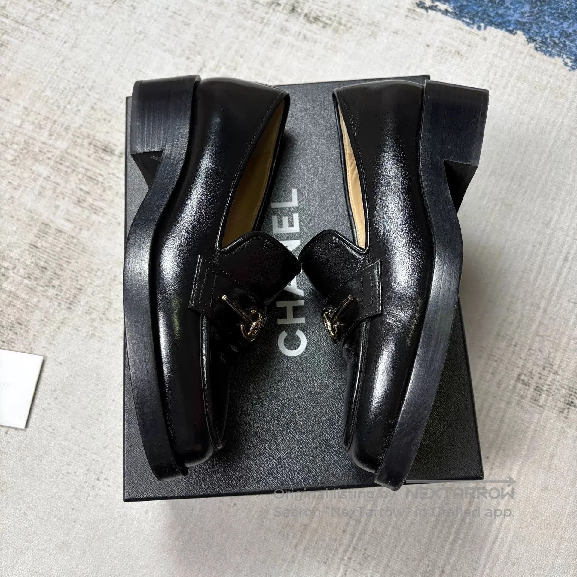 Chanel CHANEL Women's Black Loafers. Size US 6 / IT 36 - 4 Thumbnail