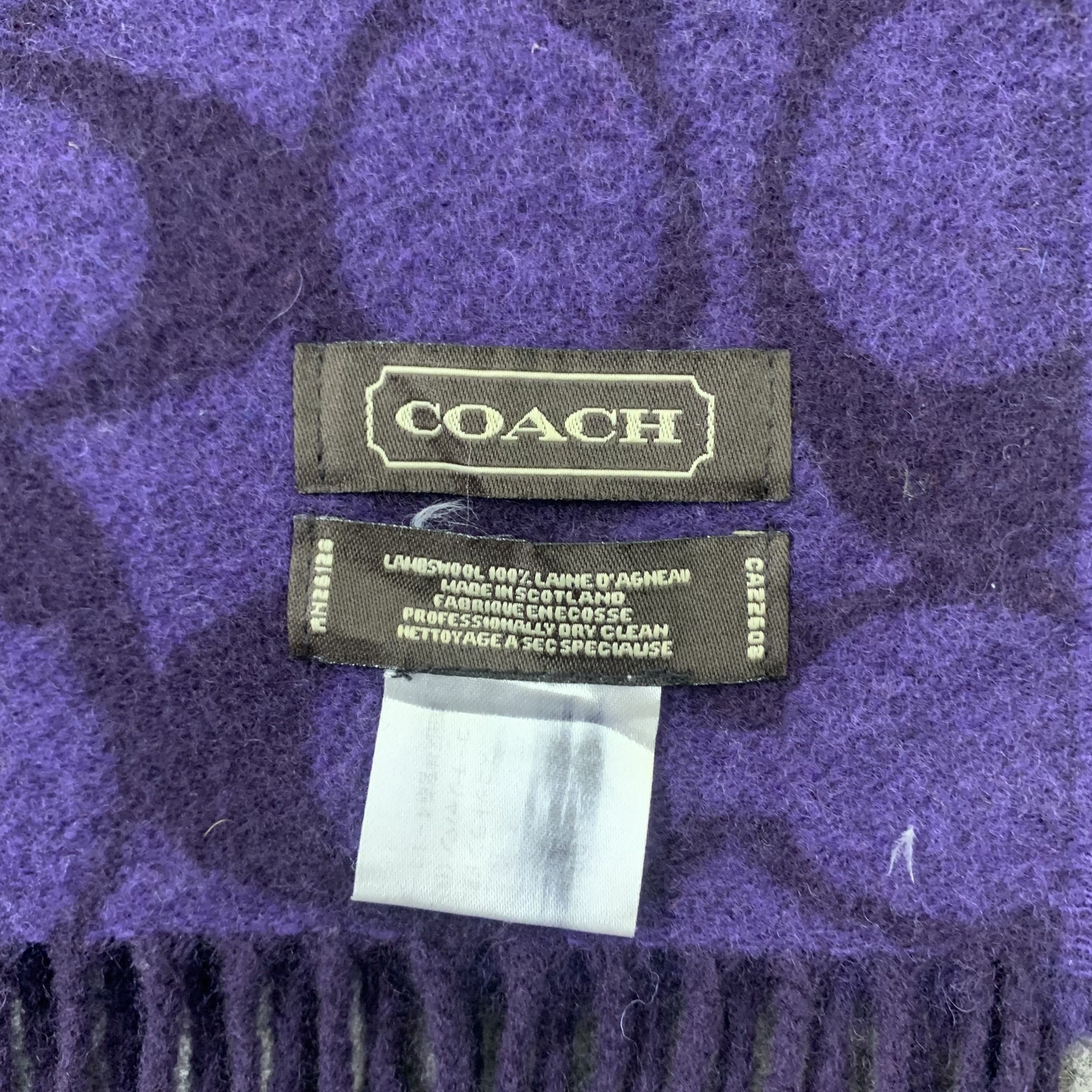 Coach Coach Scarf Wool Muffler Neck Wrap BL9327 Size ONE SIZE - 4 Thumbnail