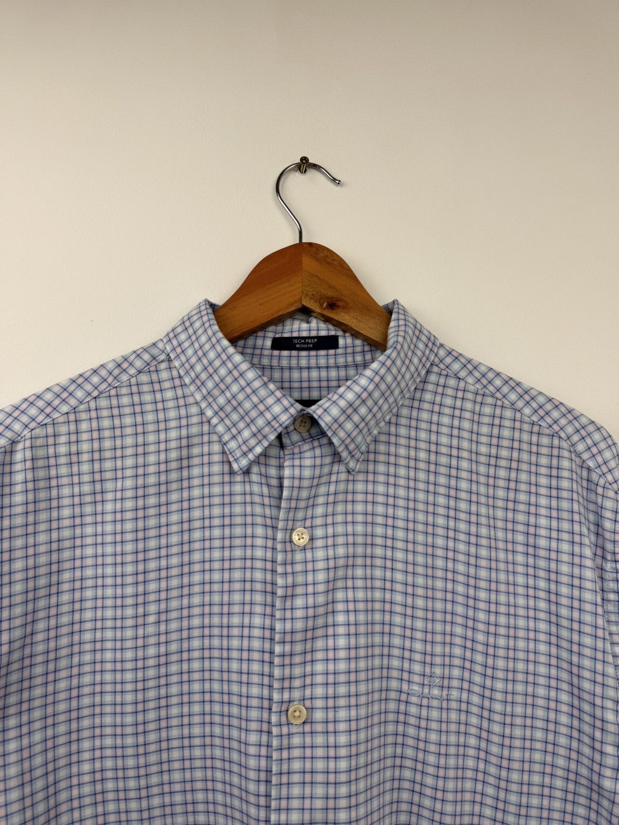 Gant Gant Men Button Up Shirt Blue Pink Check Size L Size US L / EU 52-54 / 3 - 2 Thumbnail