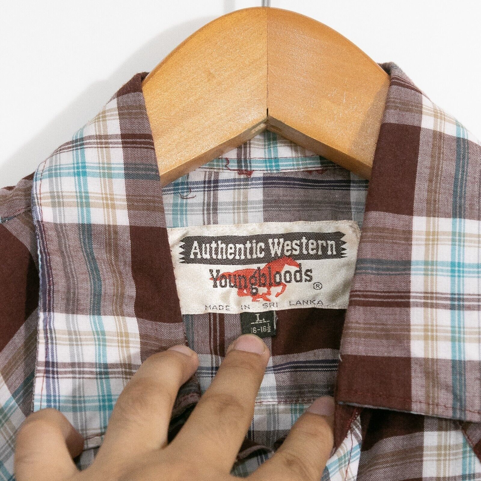 Vintage Vintage Western Pearl Snap Button Up Shirt Large - Cowboy Size US L / EU 52-54 / 3 - 3 Thumbnail