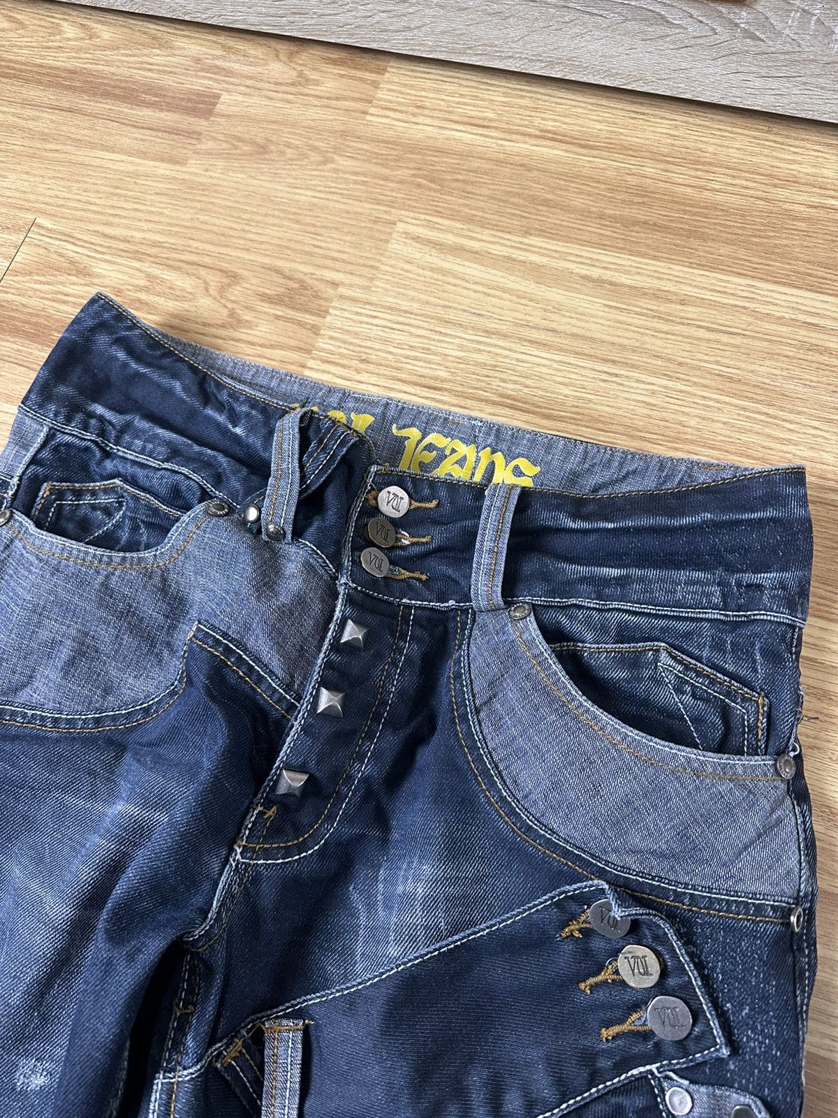 Voi Jeans 🔥 Voi Multipocket Patched Denim Jeans Y2K Hysteric Glamour Size US 34 / EU 50 - 4 Thumbnail