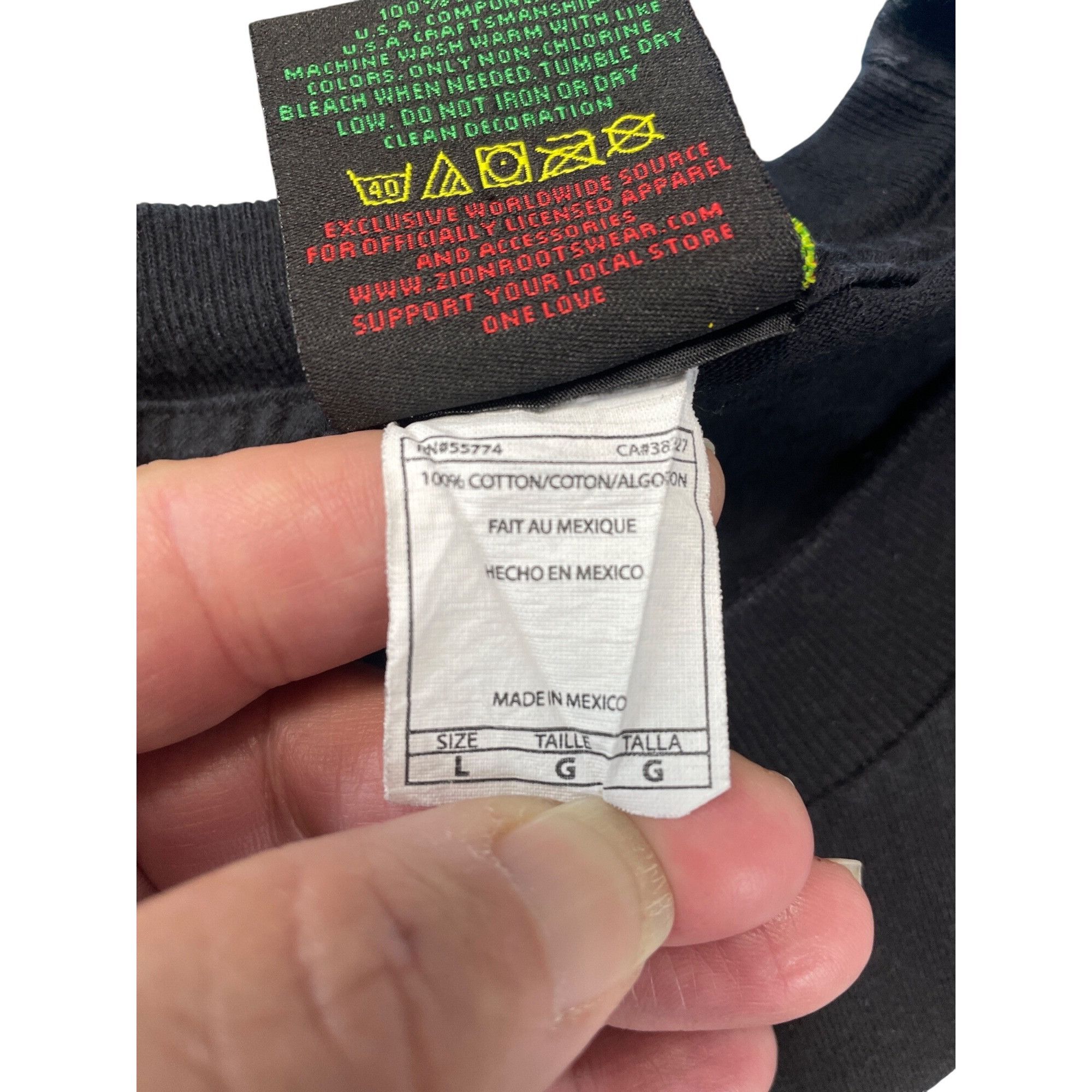 Other Bob Marley One Love Graphic Mens Black T-Shirt Sz L SKU 946 Size US L / EU 52-54 / 3 - 5 Thumbnail