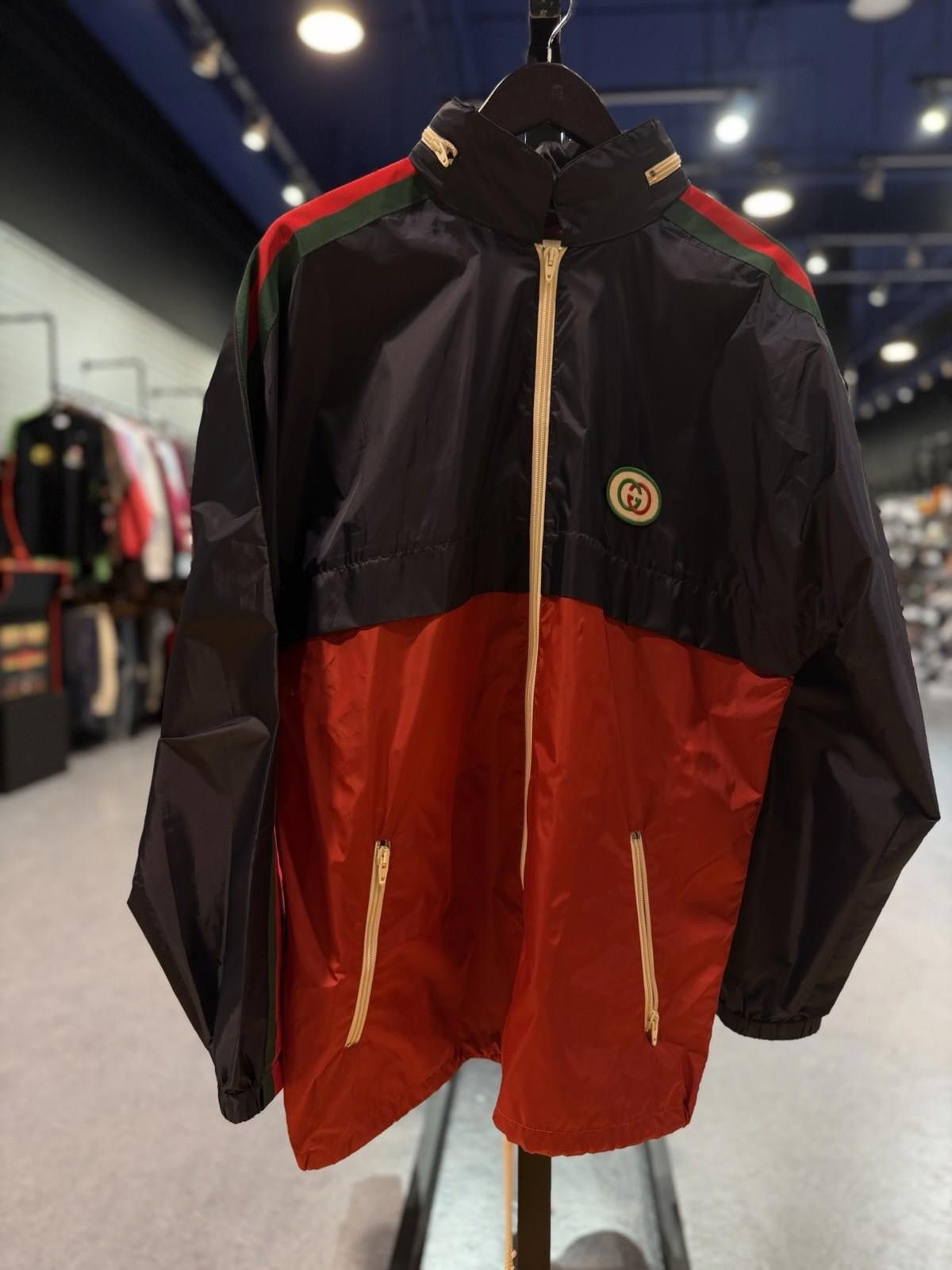 Gucci Gucci Navy Interlocking G Windbreaker Jacket Size (46) Size US L / EU 52-54 / 3 - 4 Thumbnail