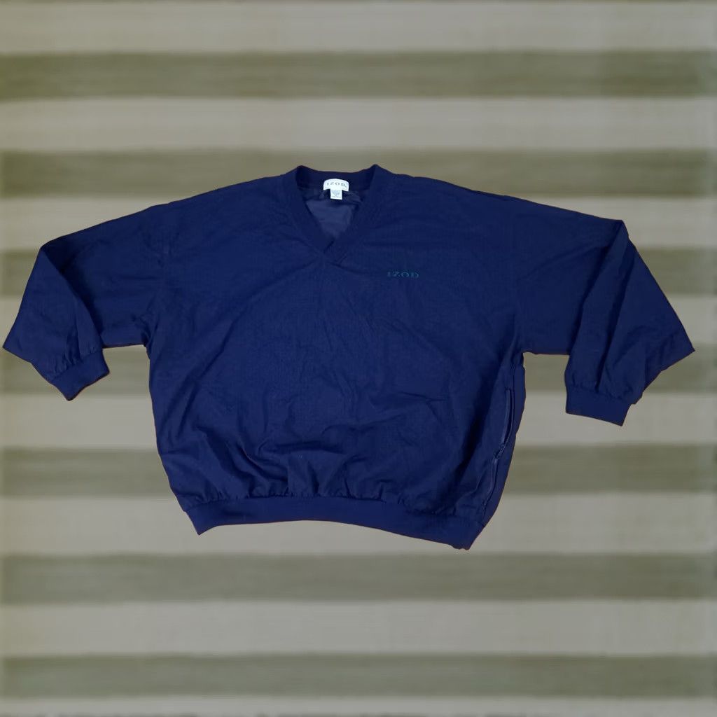 Izod Izod Golf Windbreaker Jacket Nylon Blue XL Adult Size US XL / EU 56 / 4 - 1 Thumbnail