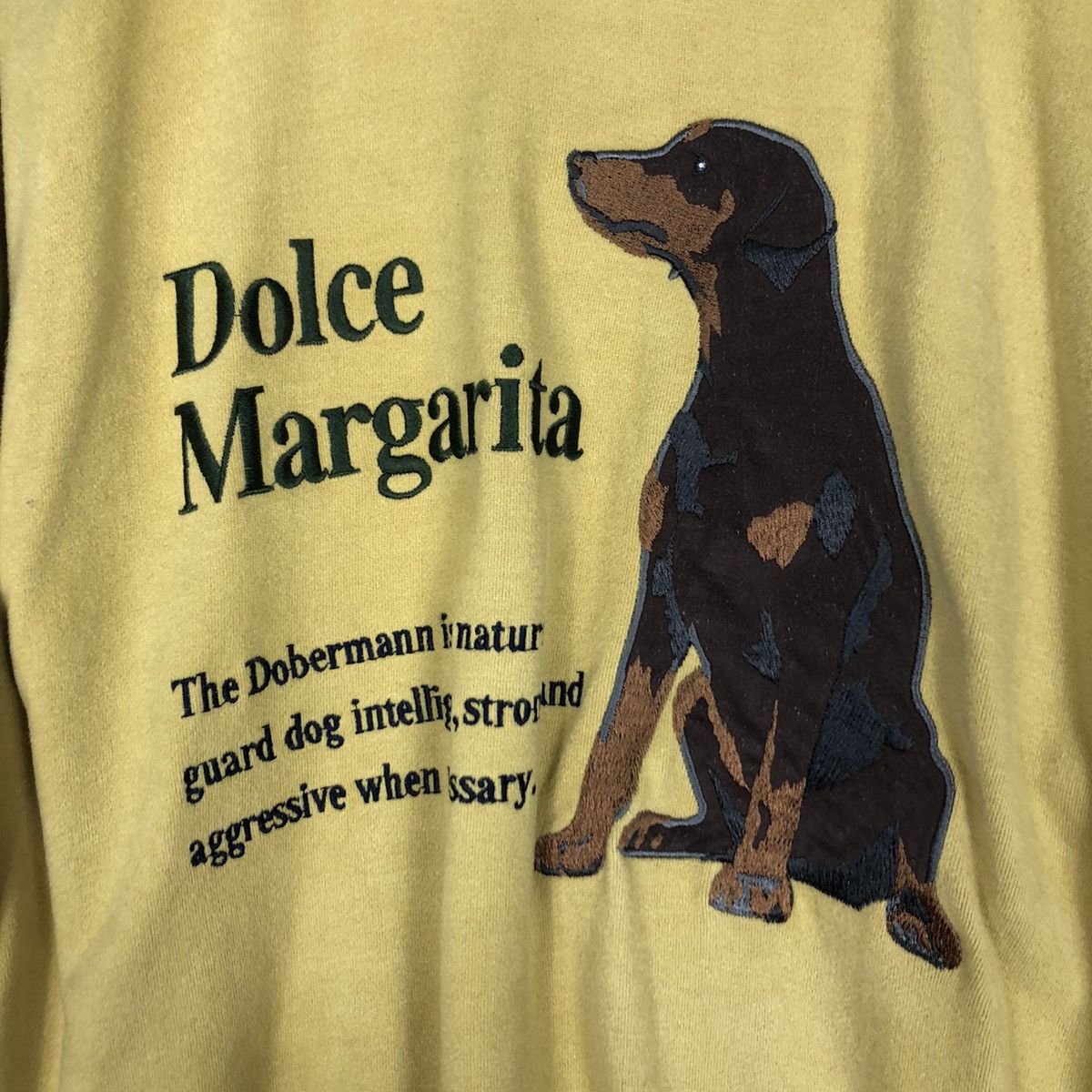 Vintage Dolce Margarita Vintage Sweatshirt Dog Lovers Medium Size US M / EU 48-50 / 2 - 10 Thumbnail