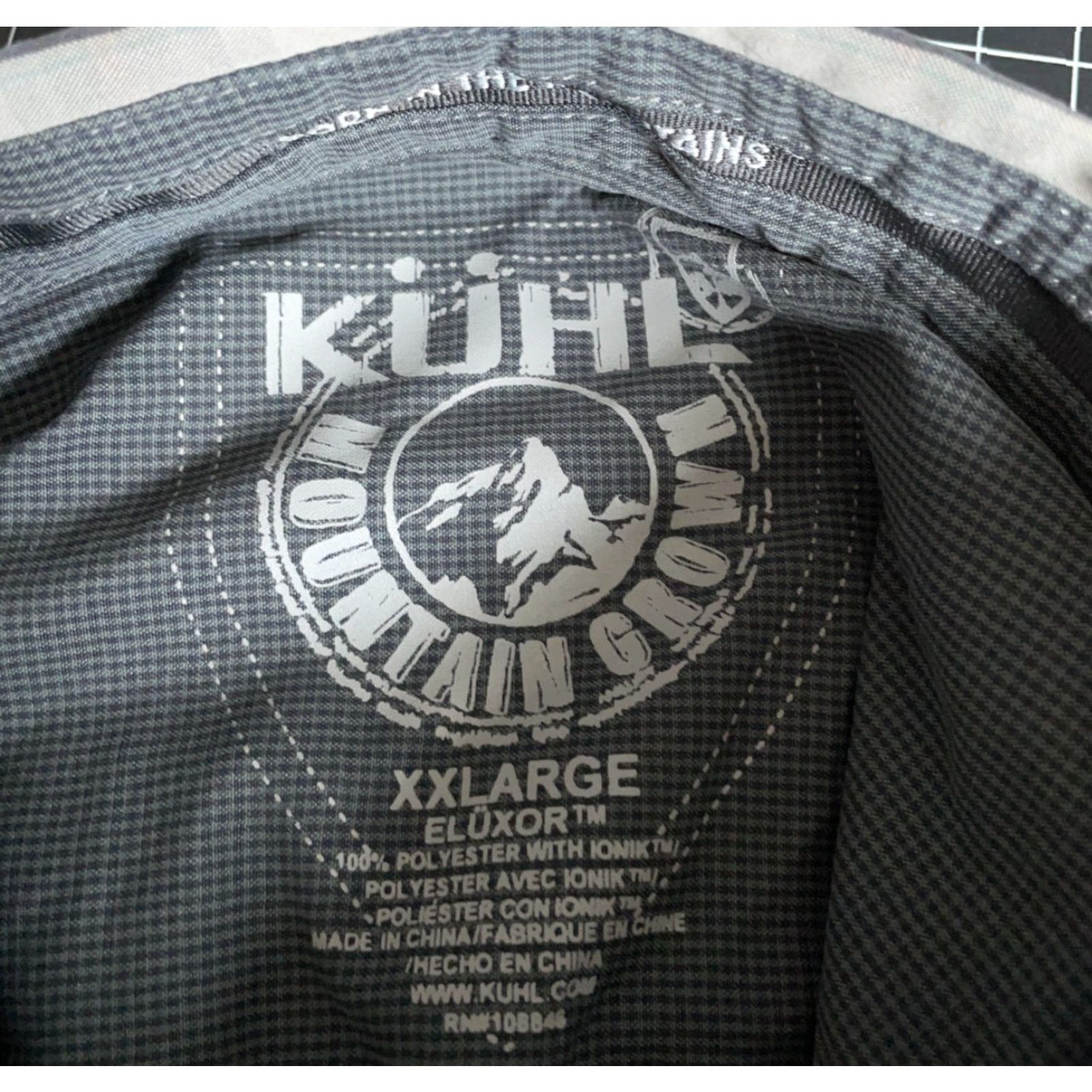 Vintage Kuhl Shirt Mens 2XL Gray Black Plaid Outdoors Nature Hiking Eluxor Response Button-Up Long Sleeve Casual Workwear Size US XXL / EU 58 / 5 - 3 Thumbnail