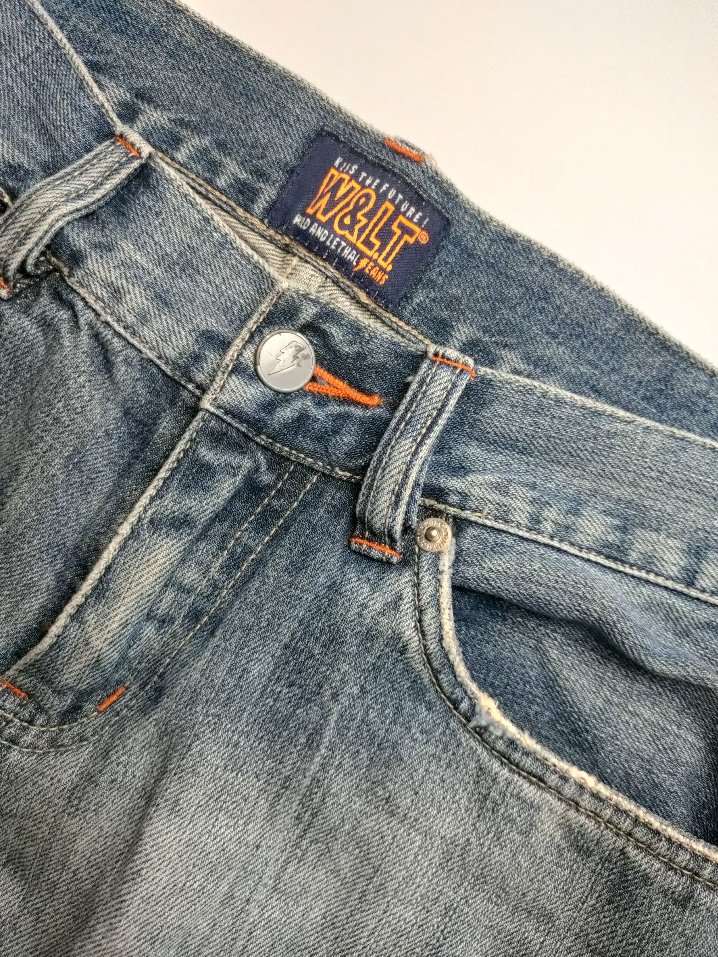 W&LT × Walter Van Beirendonck Vintage W&LT Flared Denim Jeans Size 30" / US 8 / IT 44 - 3 Thumbnail