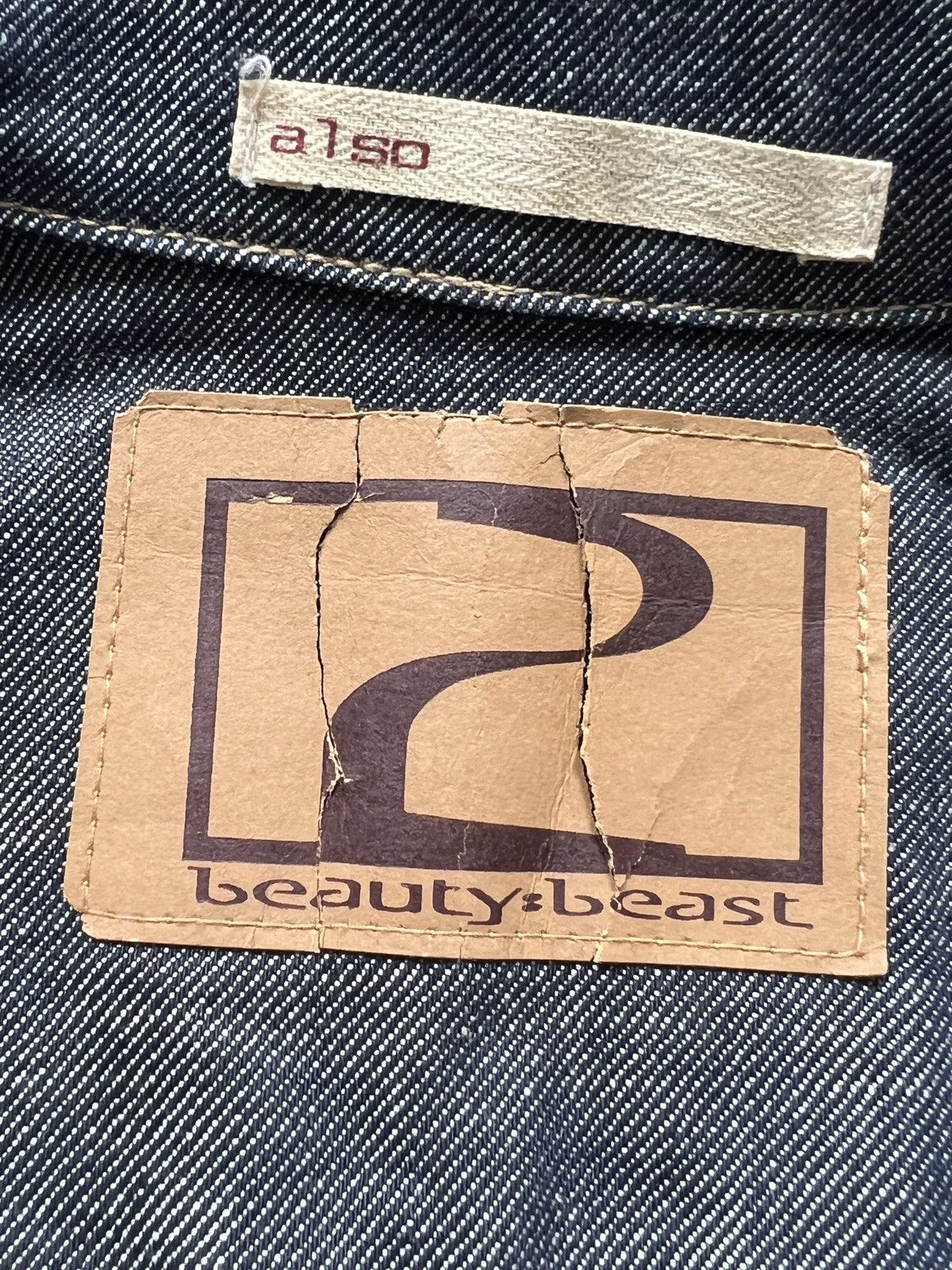 Beauty Beast 1990 Beauty Beast Large Brass Button Denim Jacket Size US M / EU 48-50 / 2 - 15 Thumbnail