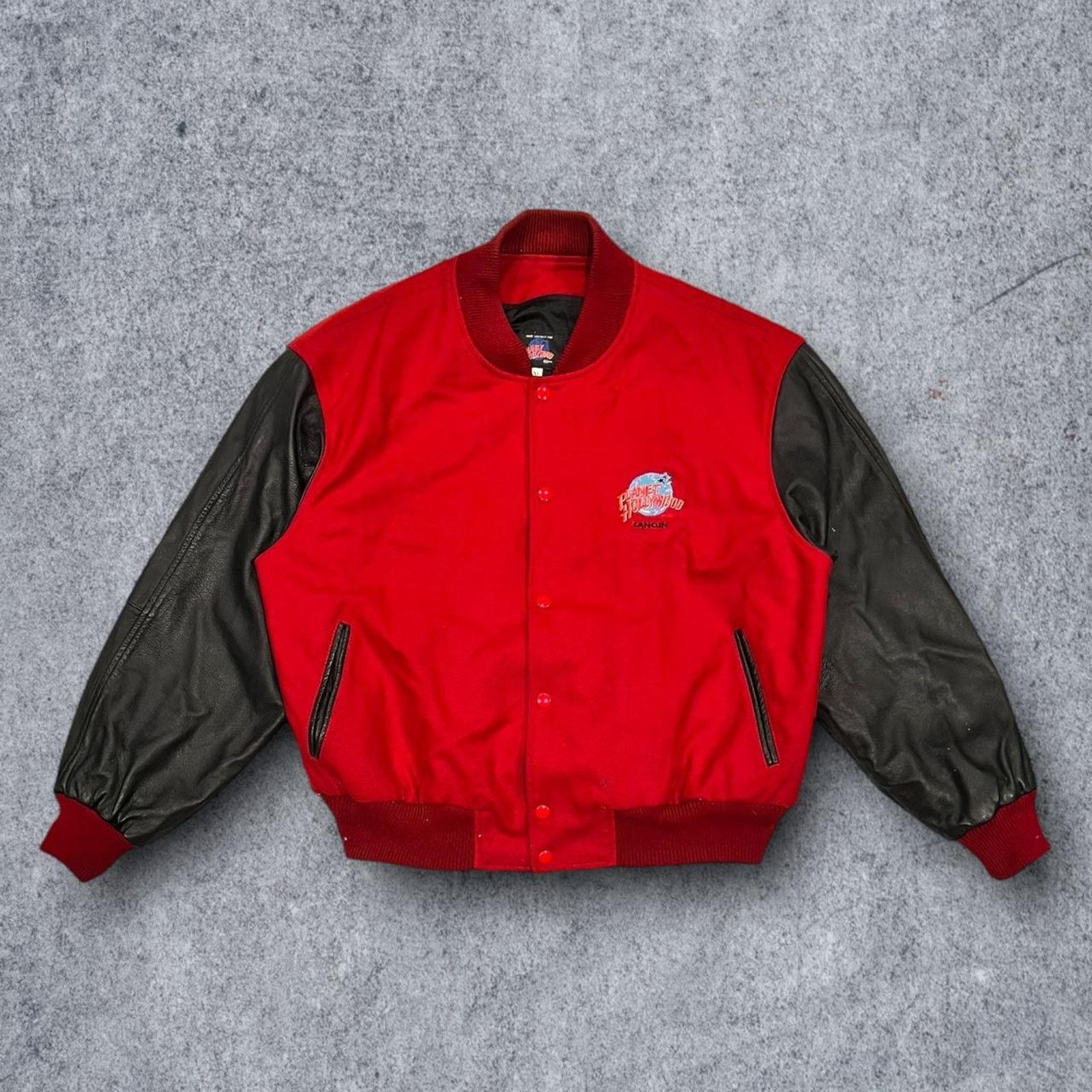 Planet Hollywood Planet Hollywood Vintage 90’s Cancun Leather Varsity Jacket Size US XL / EU 56 / 4 - 3 Thumbnail