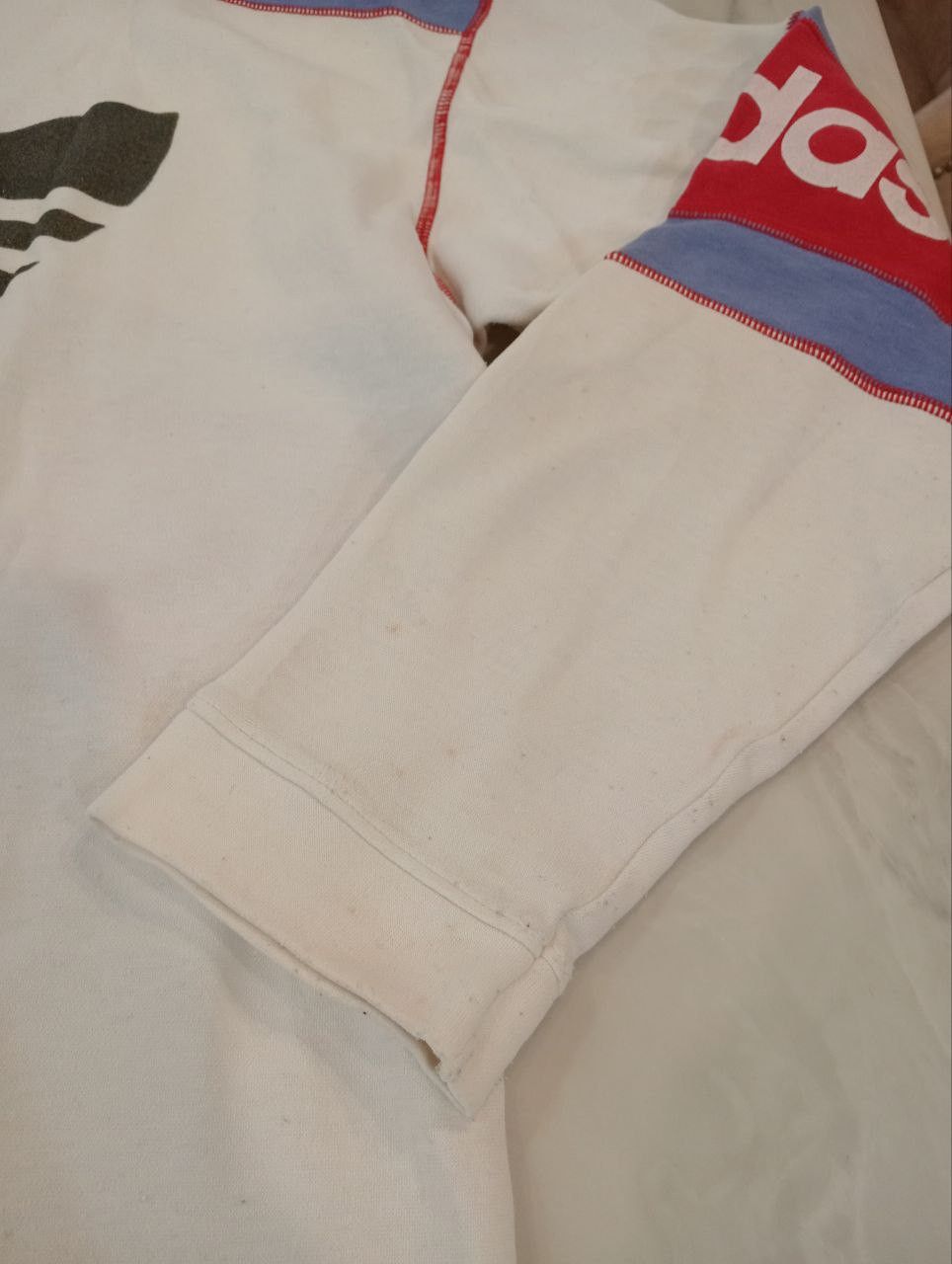 VINTAGE ADIDAS TREFOIL BIG LOGO SWEATSHIRT - SIZE L