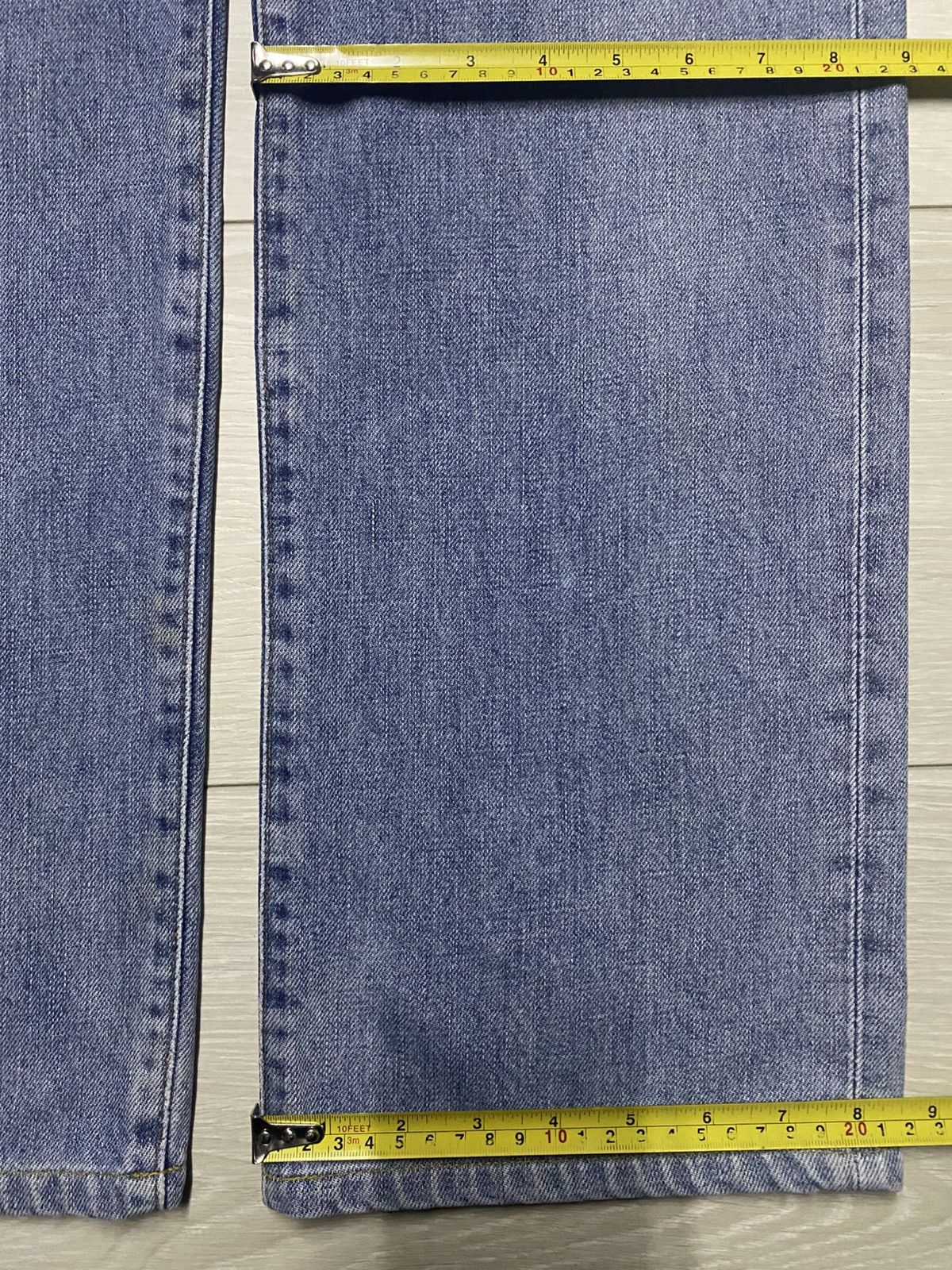 Edwin Vintage Edwin 503 Faded Wash Patches Distressed Loose Jeans Size US 35 - 13 Thumbnail