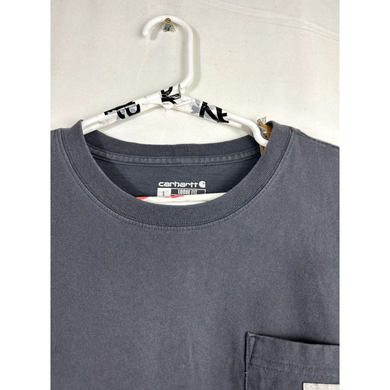Carhartt VINTAGE Carhartt T-Shirt (Men) Gray Pocket Tee Work Wear Loose Fit Large L Short Sleeve Mens Size US L / EU 52-54 / 3 - 3 Thumbnail