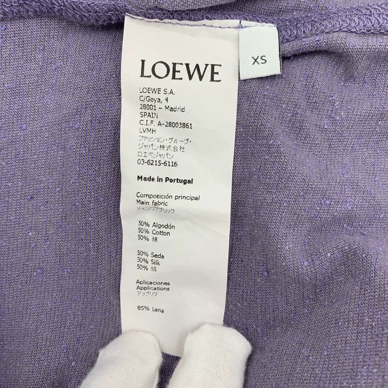 Loewe Loewe Purple lettering fleece cotton long sleeve hooded dr Size XS / US 0-2 / IT 36-38 - 7 Thumbnail