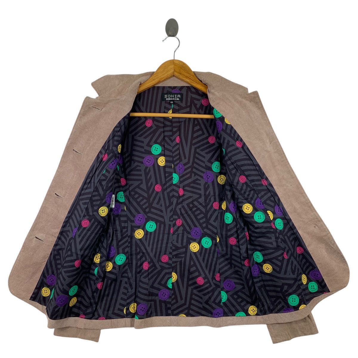 Sonia Rykiel SONIA RYKIEL French Designer Casualwear Blazer Coat Jacket Size XS / US 0-2 / IT 36-38 - 3 Thumbnail