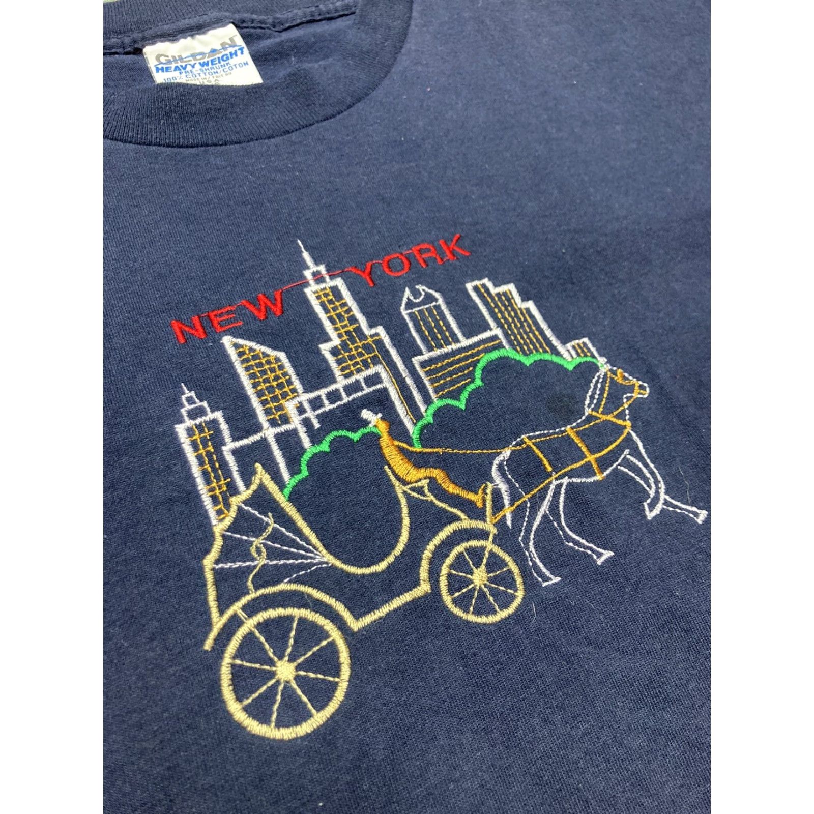 Sea New York VINTAGE New York T-Shirt Embroidered 90s Y2K Adult Large Blue Shirt Mens Size US L / EU 52-54 / 3 - 3 Thumbnail