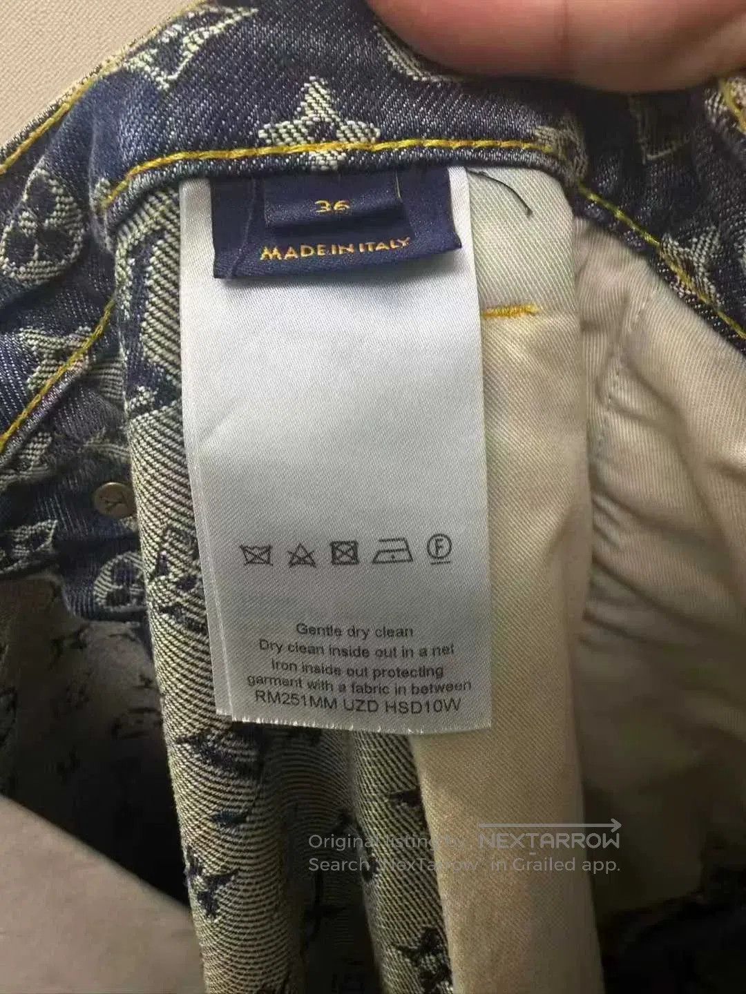 Louis Vuitton louis vuitton blue logo denim pants. Size US 36 / EU 52 - 3 Thumbnail