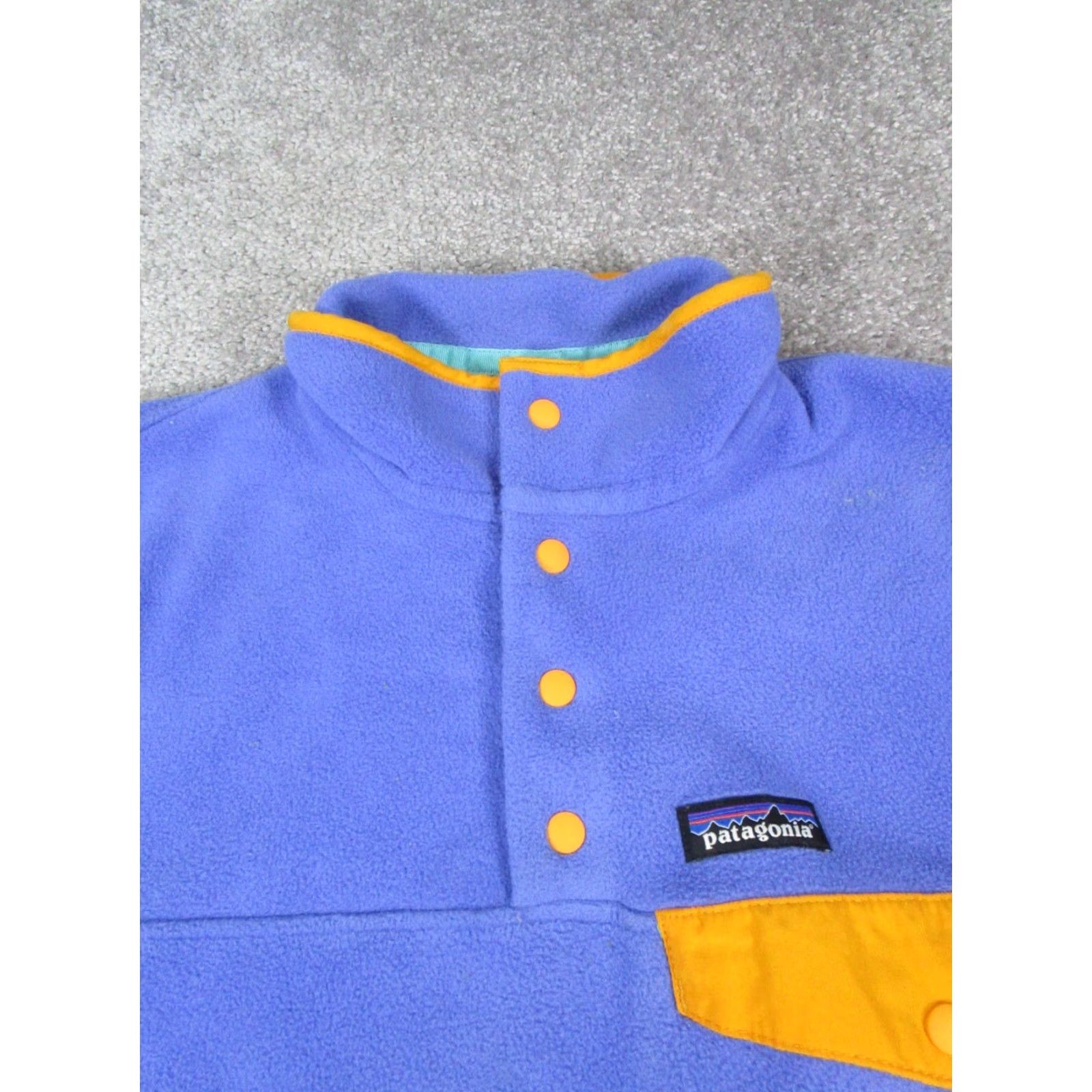 Patagonia Patagonia Synchilla Snap-T Sweater Womens XS Blue Yellow Hiking Fleece Size M / US 6-8 / IT 42-44 - 2 Thumbnail