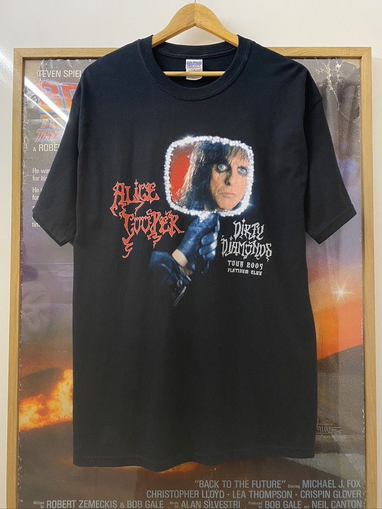 Gildan 2005 Vintage Alice Cooper Dirty Diamonds World Tour T Shirt Size US L / EU 52-54 / 3 - 1 Thumbnail