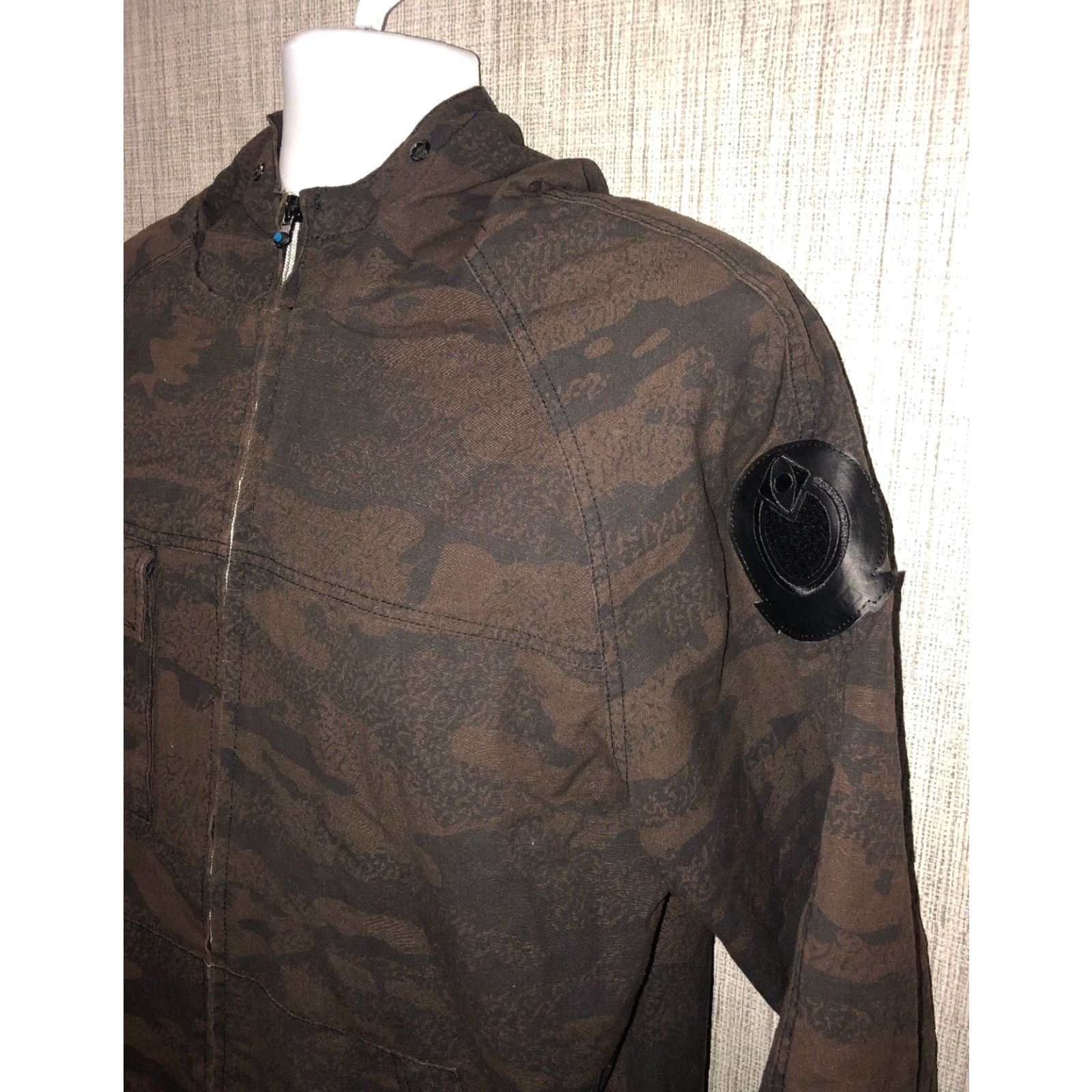 NOMIS Nomis Hoodie Mens Size M Brown/Black Quilt Lined Full Zip Size US M / EU 48-50 / 2 - 2 Thumbnail
