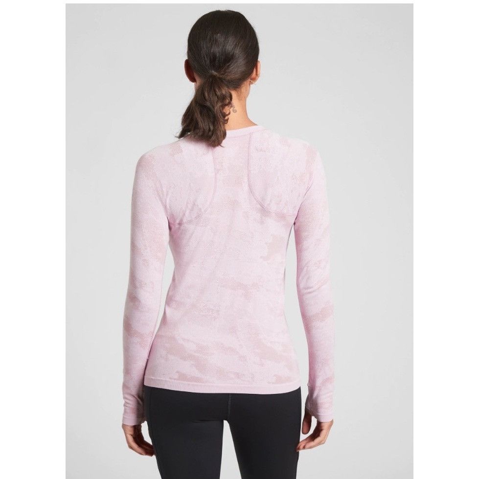 Athleta Athleta Womens Long Sleeve Seamless Top Pink Camo Print Size Size S / US 4 / IT 40 - 4 Thumbnail