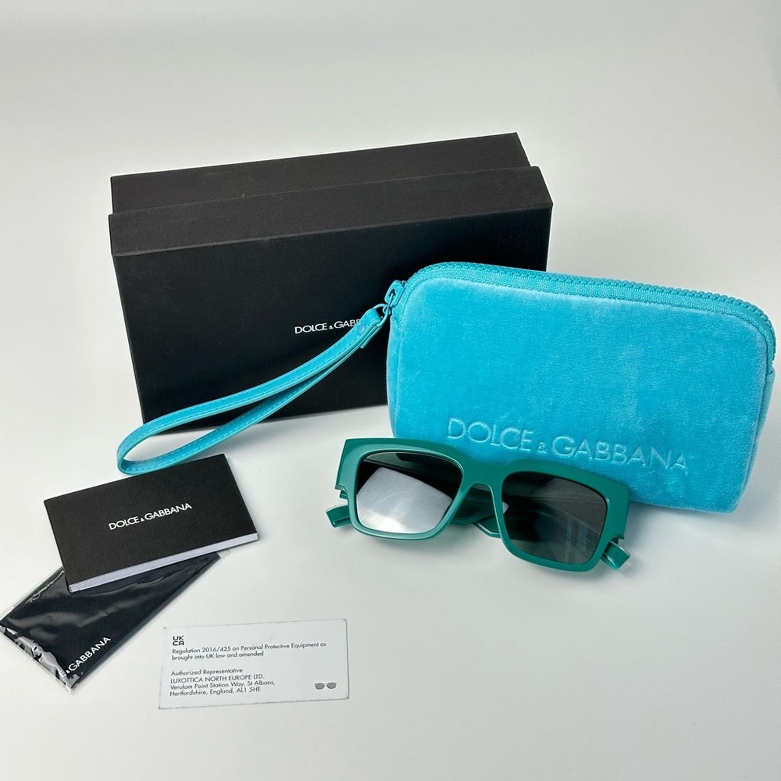 Dolce & Gabbana NEW DOLCE&GABBANA DG6184 331182 Green/Petrol Green Mirror Size ONE SIZE - 8 Thumbnail