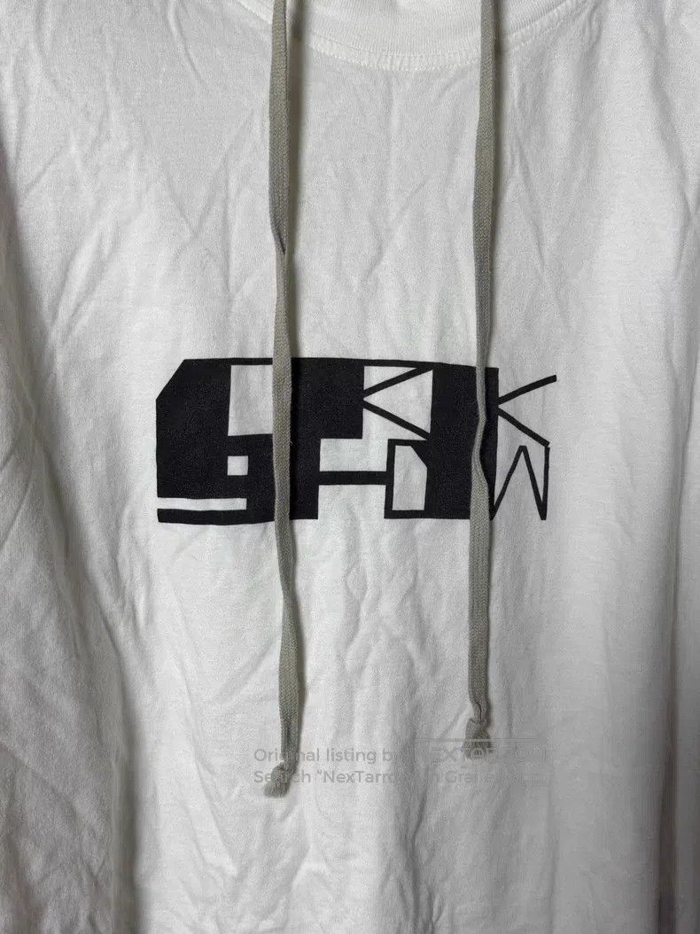 Rick Owens Rick Owens 22SS Double Slogan Drawstring Ribbon Hood Sweat Size US L / EU 52-54 / 3 - 2 Thumbnail