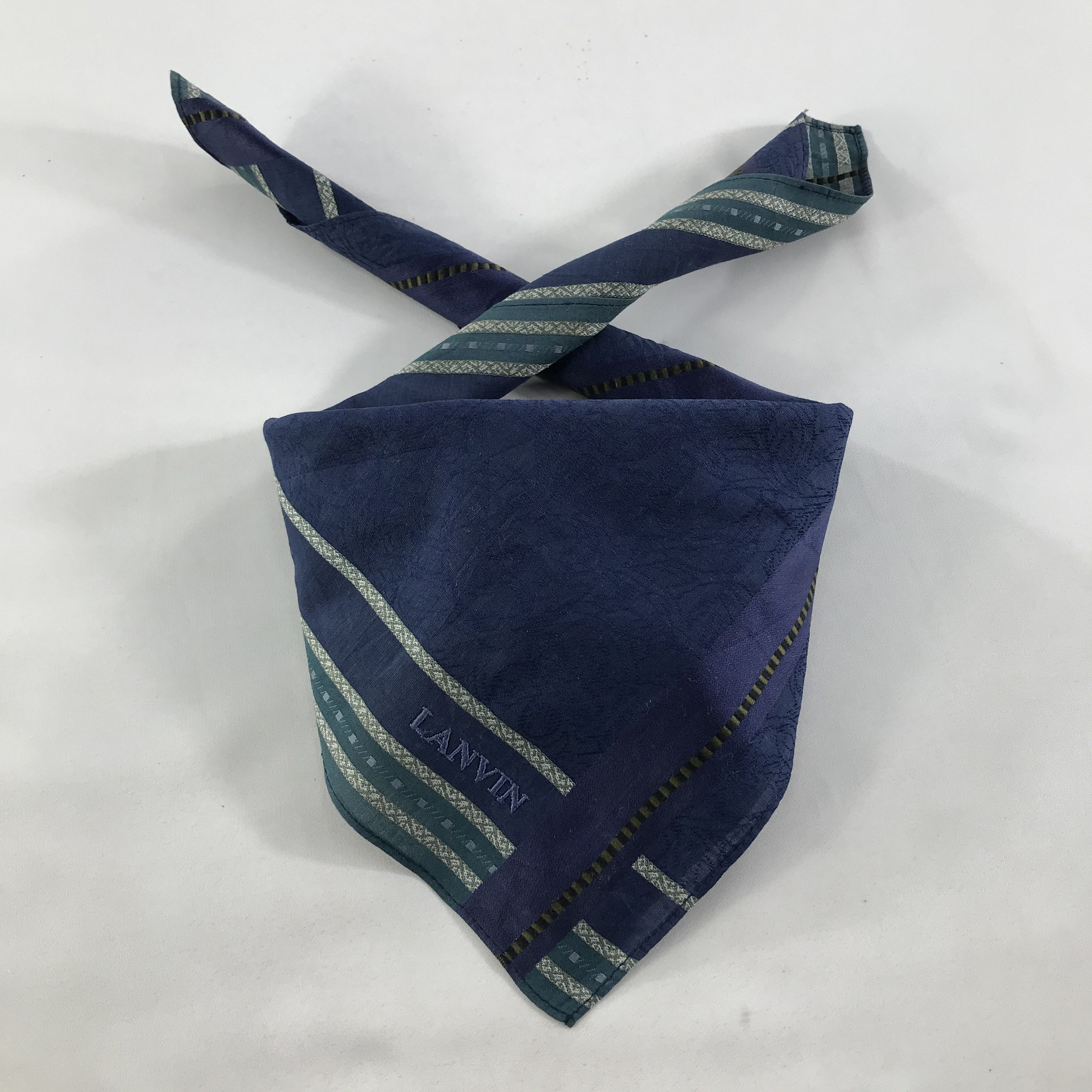 Lanvin × Vintage Lanvin Bandana / Handkerchief / Neckerchief -S1222 Size ONE SIZE - 3 Thumbnail