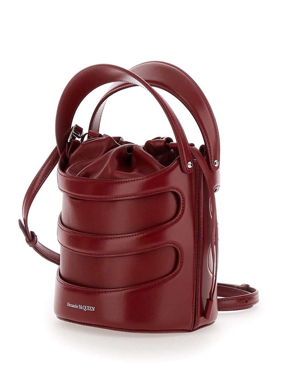 Alexander McQueen o1w1db10925 Size: OS/The Rise Bucket in Dark Red Size ONE SIZE - 3 Thumbnail