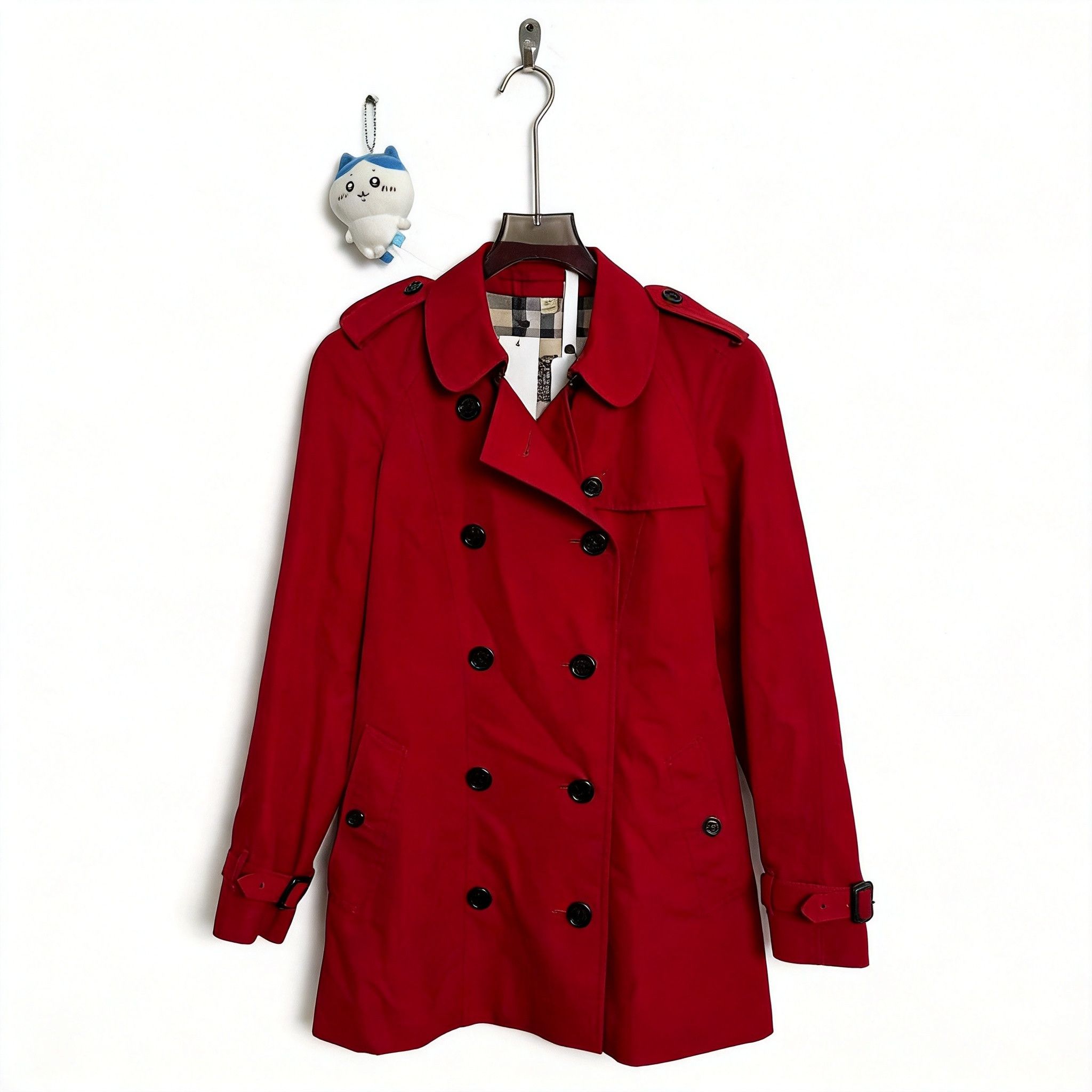Burberry Burberry Red Sandringham Trench Coat UK 6 | Grailed