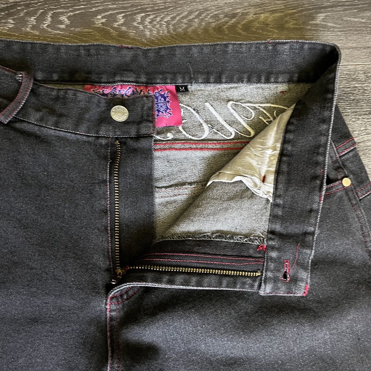 Haunted Starbucks Haunted Starbucks Fuck You Baggy Denim Jeans Red Size Medium Size US 34 / EU 50 - 7 Thumbnail