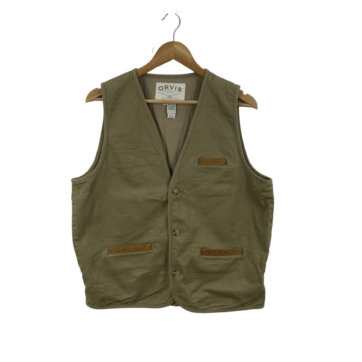 Orvis ORVIS SPORTING TRADITIONS Utility Vest Leather Trim Button Size US M / EU 48-50 / 2 - 5 Thumbnail