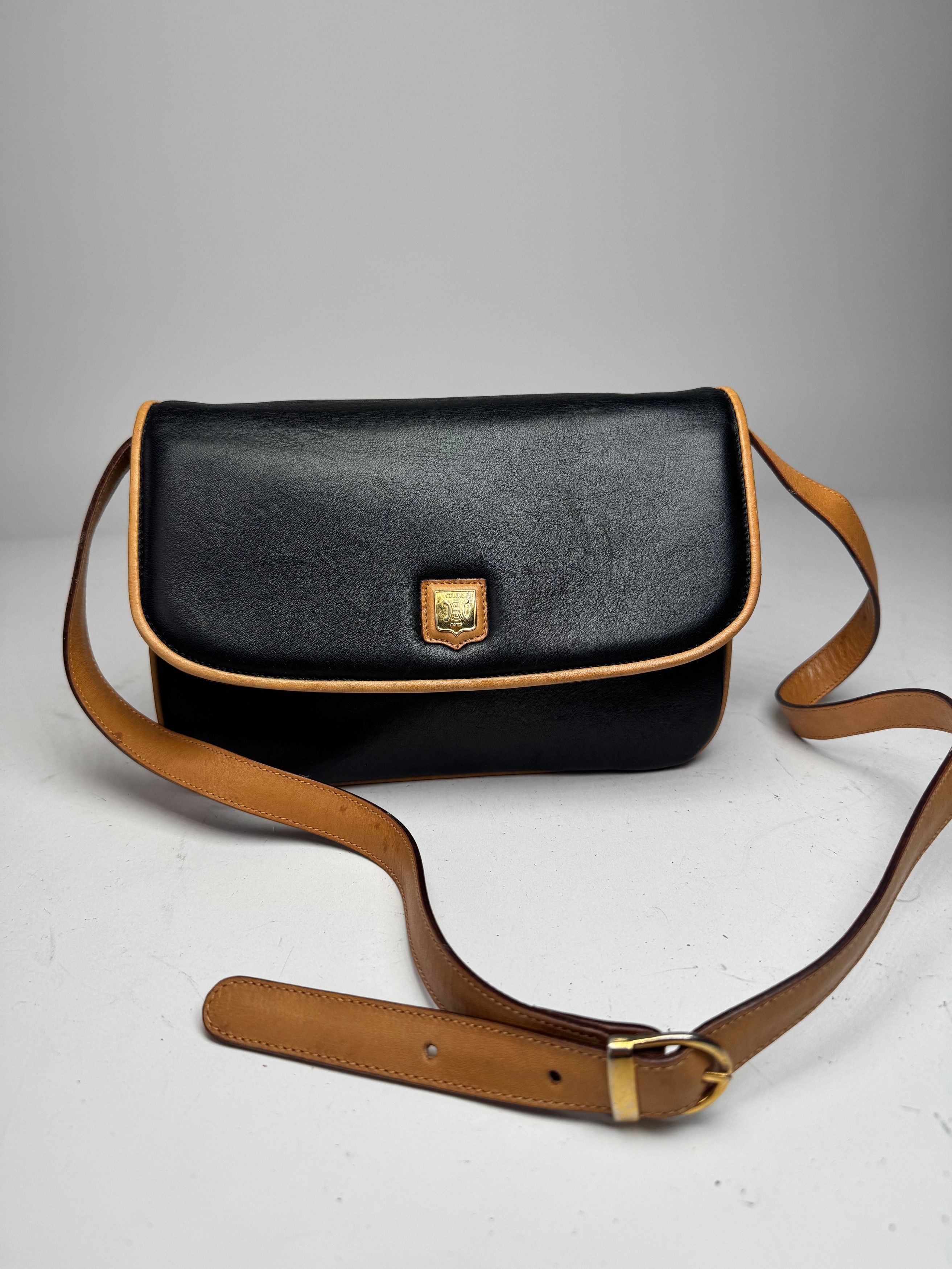 Celine Vintage Triomphe Bag Brown Black Size ONE SIZE - 1 Thumbnail