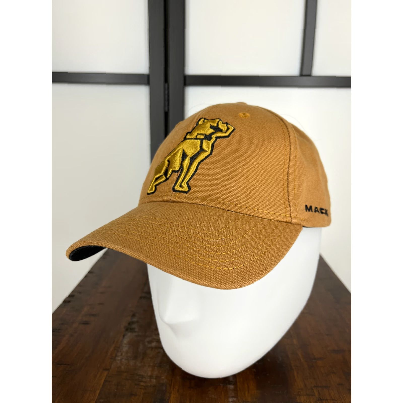 Diesel Mack Hat Cap Snap Back Adult One Size Brown Embroidered Bulldog Diesel Truck Hat Cap Snap Back Men Brown Bulldog Diesel Truck Embroidered Mack Hat Cap Size ONE SIZE - 4 Thumbnail