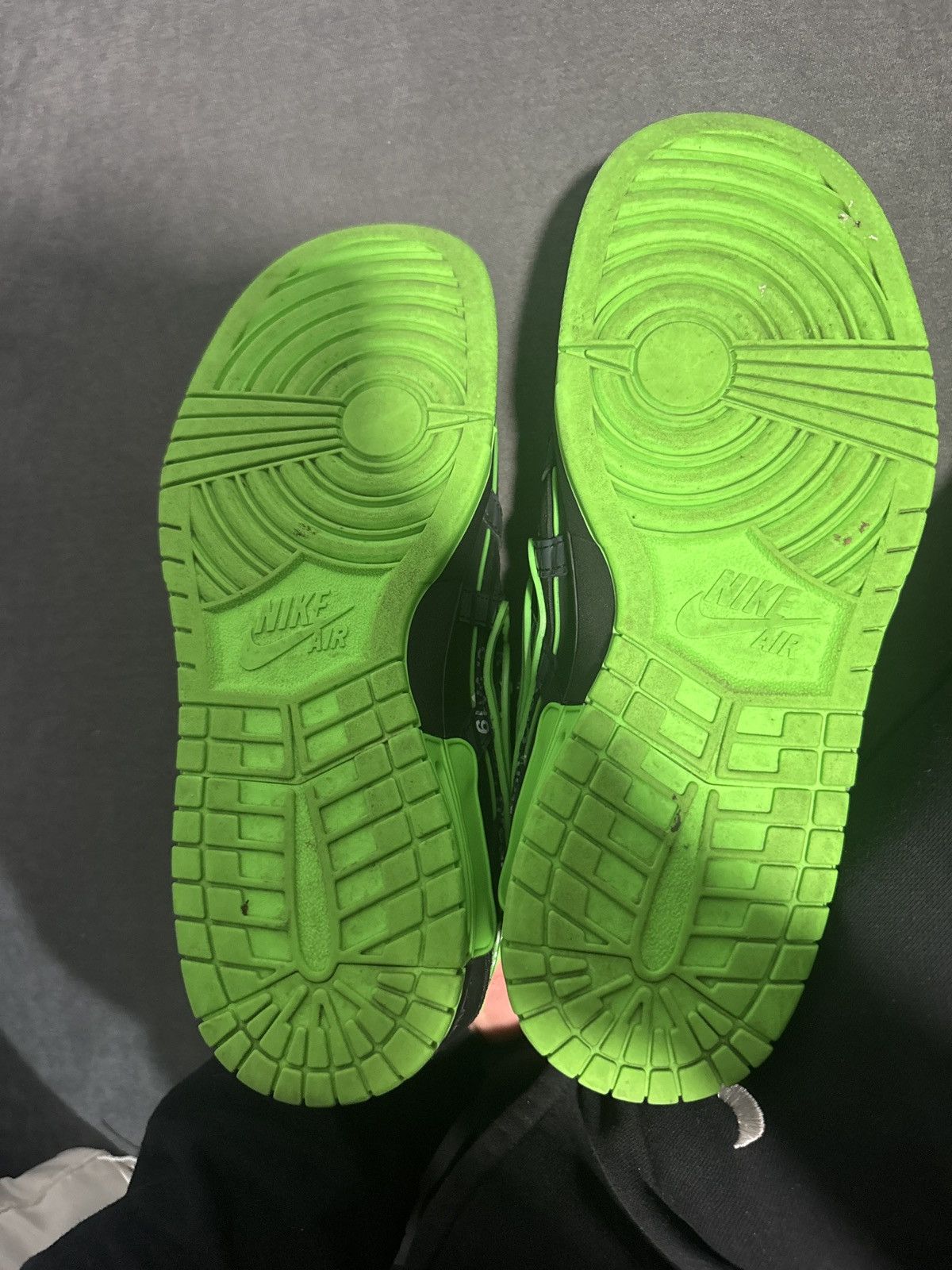 Nike × Off-White × Virgil Abloh Nike Air Rubber Dunk OW “Green Strike” Size US 10 / EU 43 - 5 Thumbnail