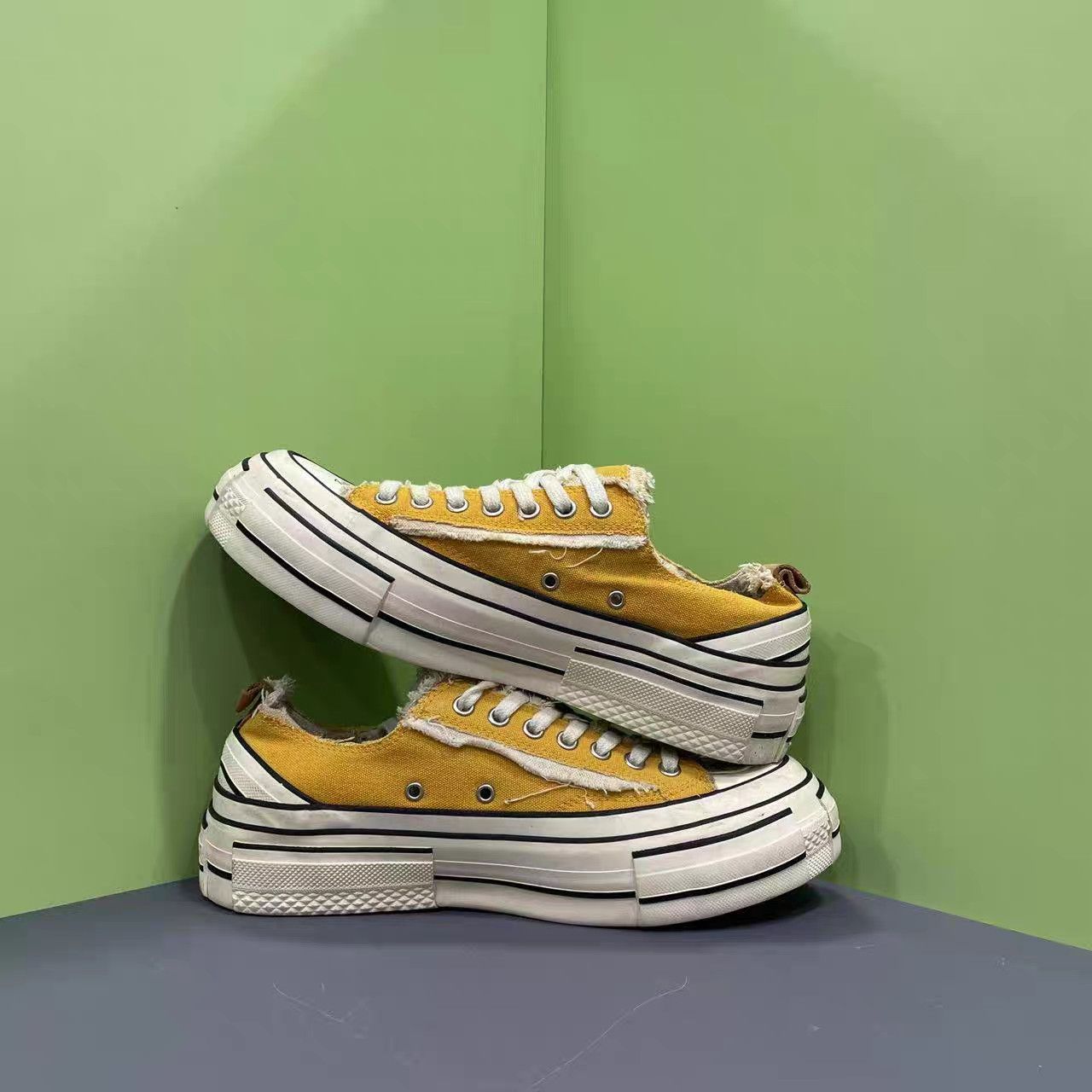 xVESSEL xVESSEL Wu Jianhao Yellow White Ginger Canvas Shoes K15 Size US 8 / EU 41 - 5 Thumbnail