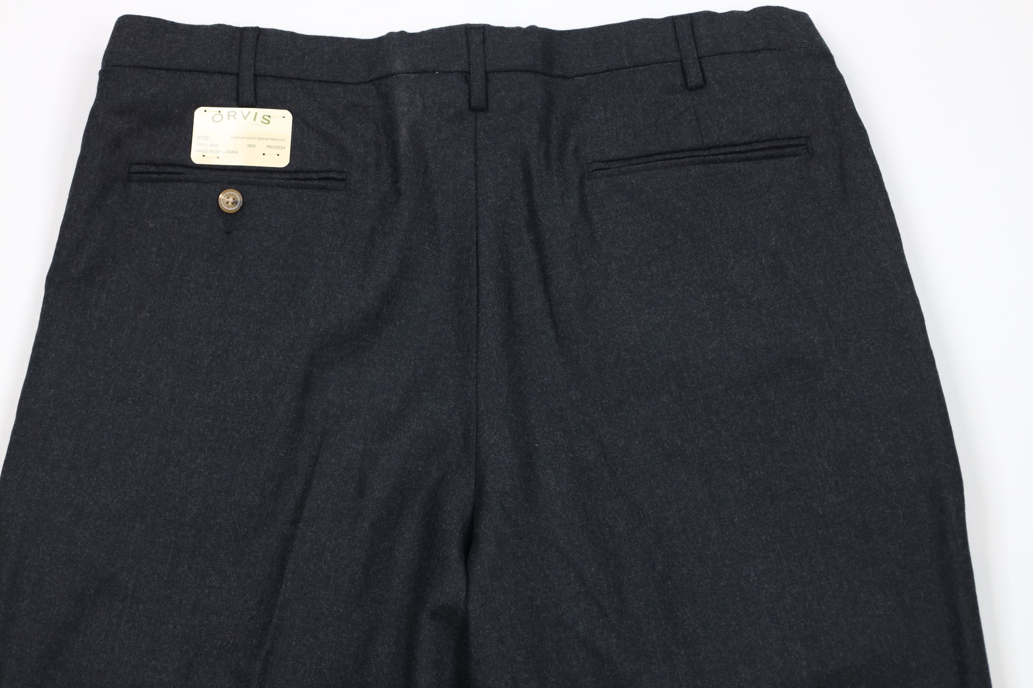 Orvis × Vintage Deadstock Vintage Orvis Wool Wide Leg Pants Charcoal Gray Size US 38 / EU 54 - 10 Thumbnail