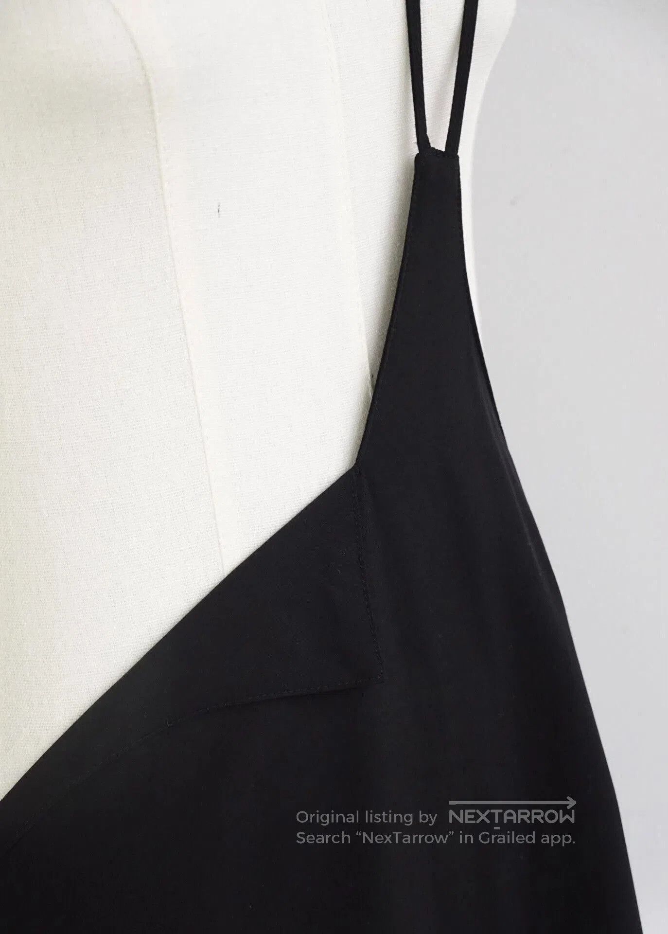 Limi Feu Asymmetrical Black Slip Dress. Size M / US 6-8 / IT 42-44 - 3 Thumbnail
