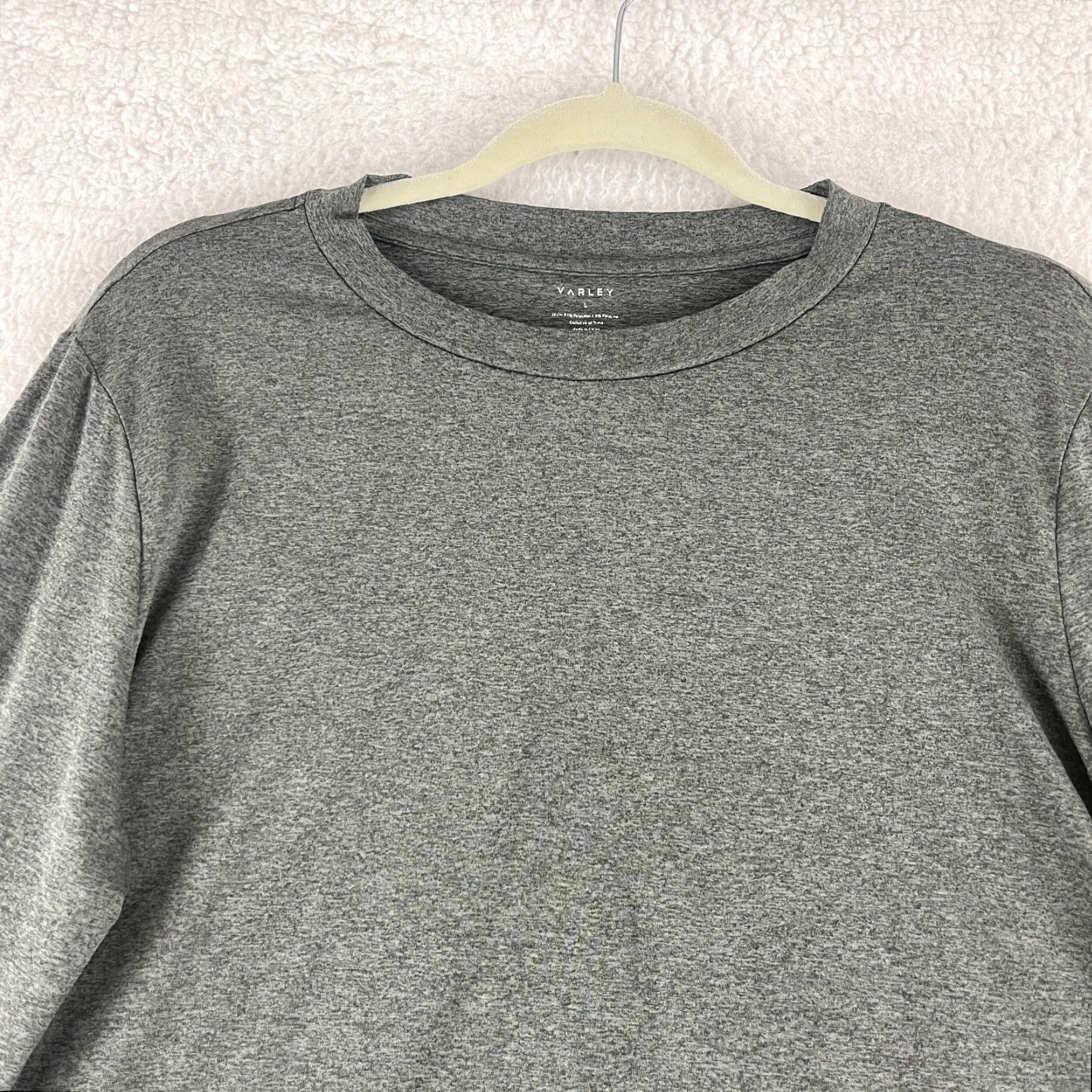 Varley Varley Dalwood Top Womens Large Gray Active Stretch Jersey Long Sleeve Pullover Size L / US 10 / IT 46 - 4 Thumbnail