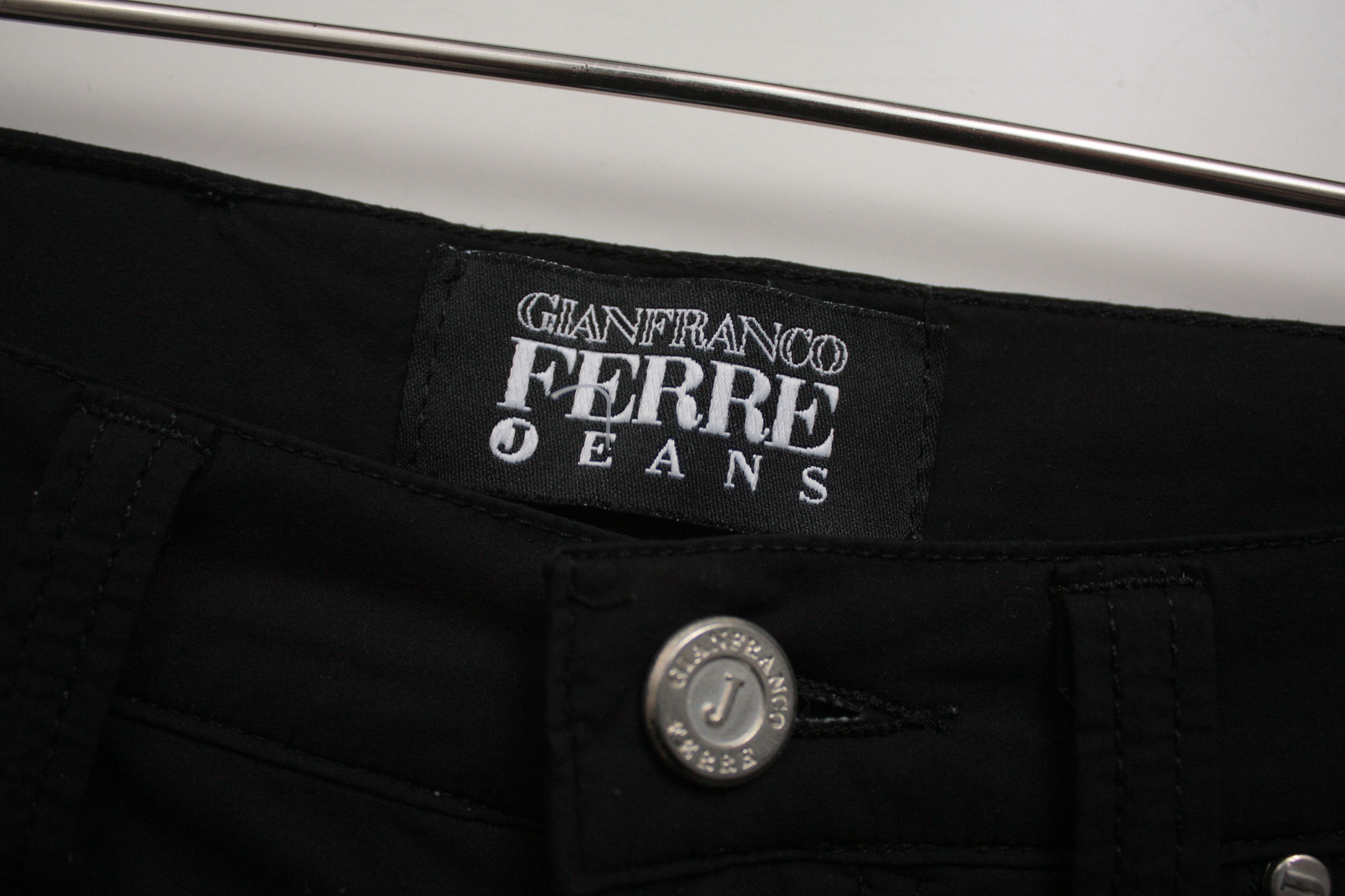 Ferre Gianfranco Ferre Jeans Black Lightweight Stretch Pants 29 Size US 30 / EU 46 - 4 Thumbnail